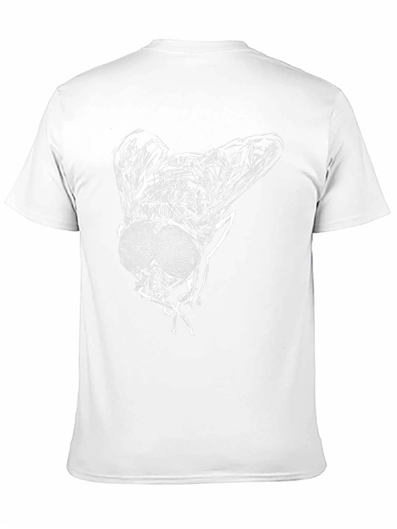 Fly Graphic Black Tee - Unique Insect Print