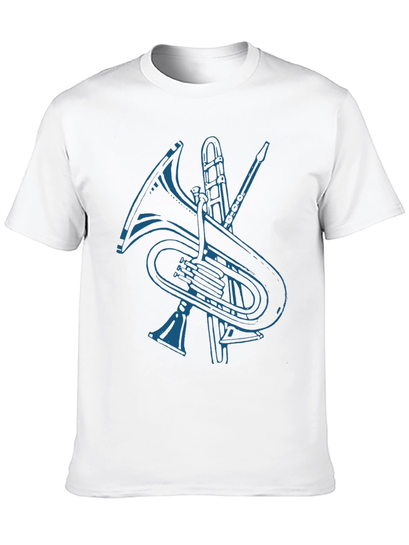 Music Instruments Graphic Tee - Black