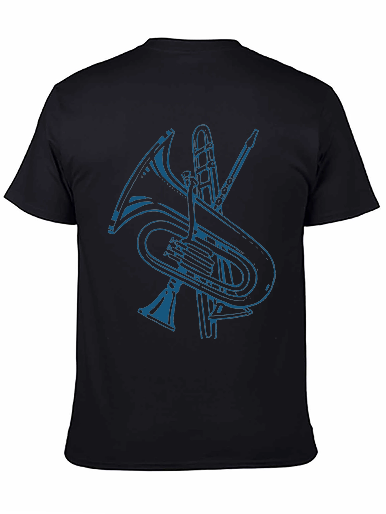 Music Instruments Graphic Tee - Black