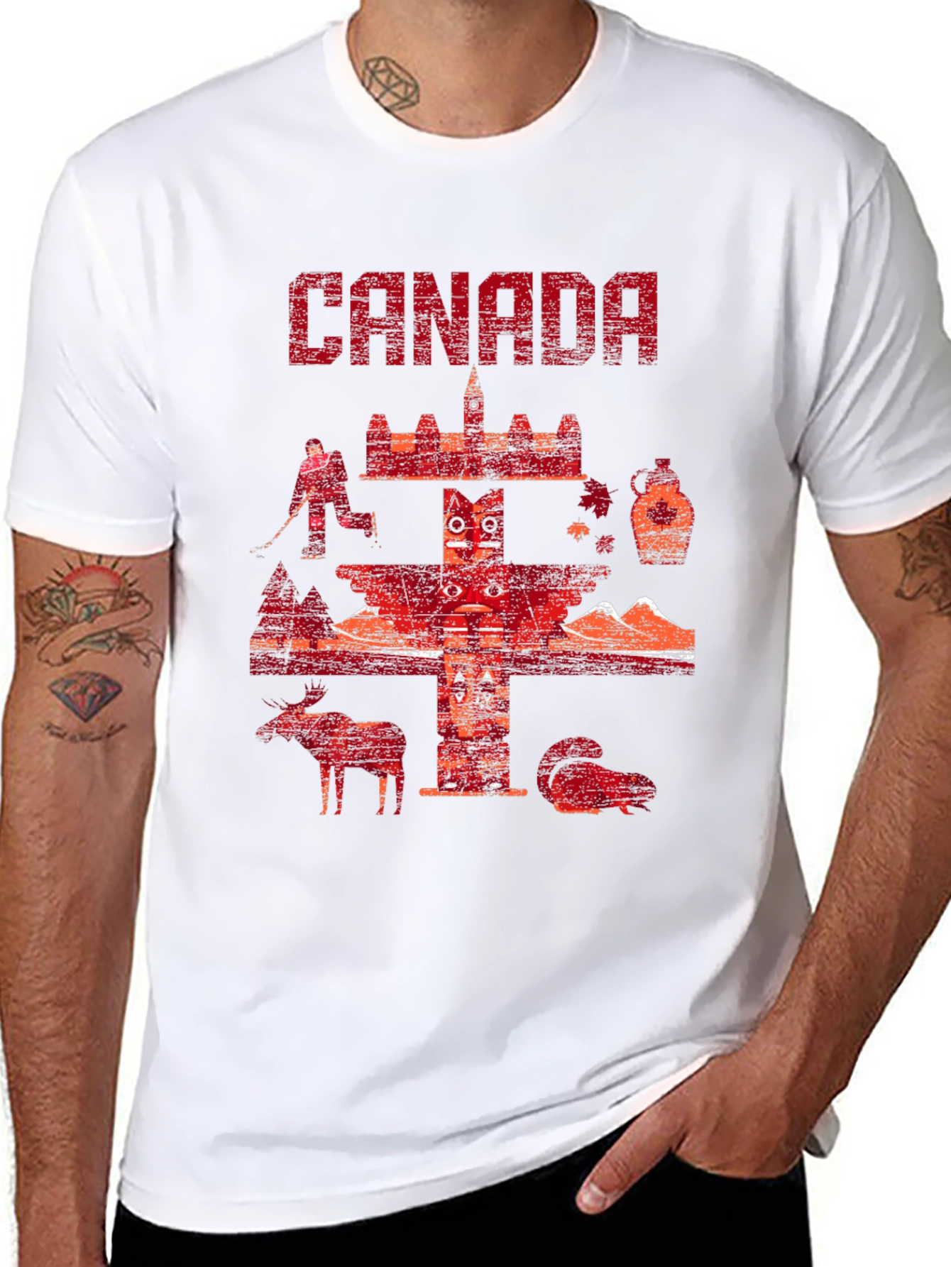 Canada Graphic Print Black T-Shirt