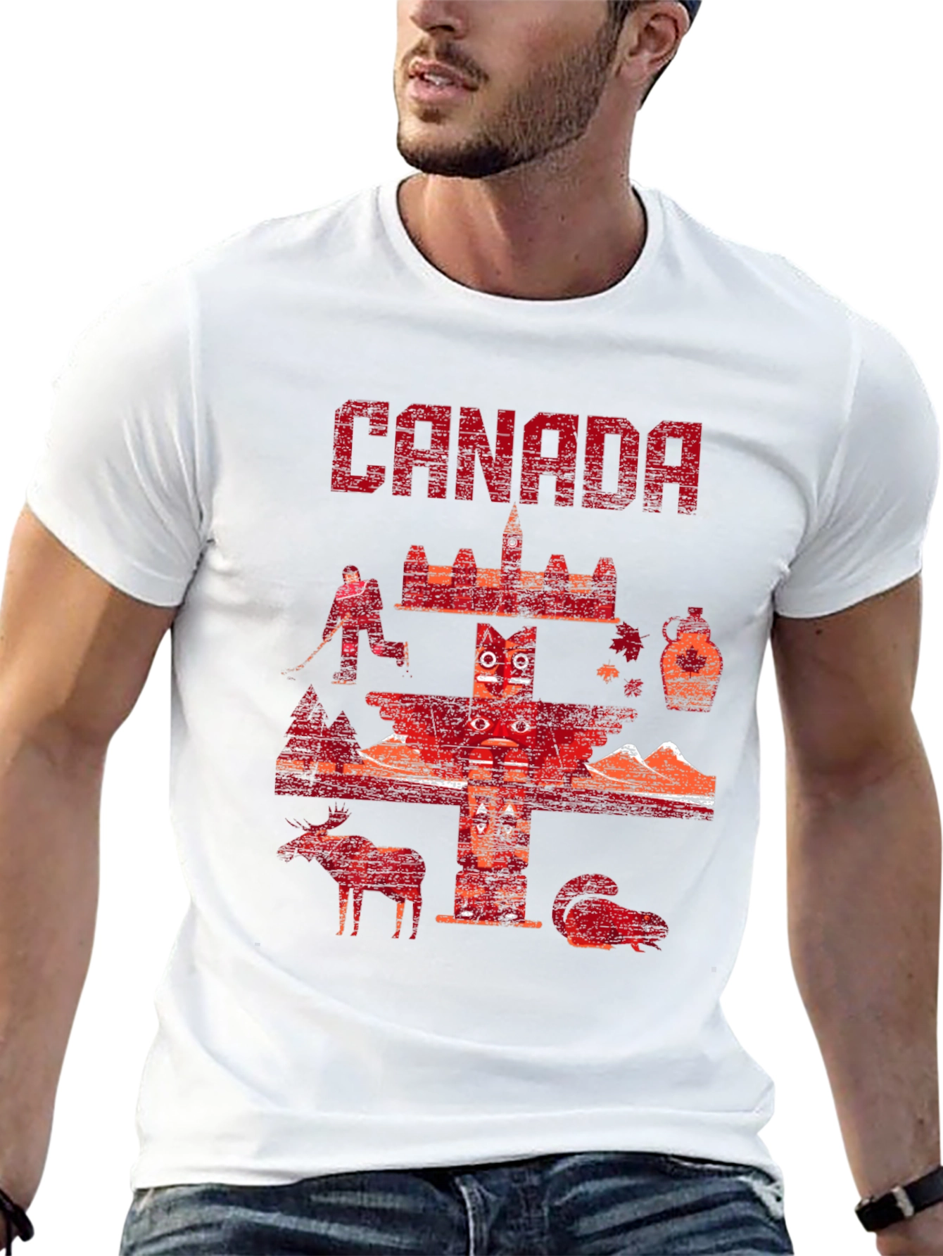 Canada Graphic Print Black T-Shirt