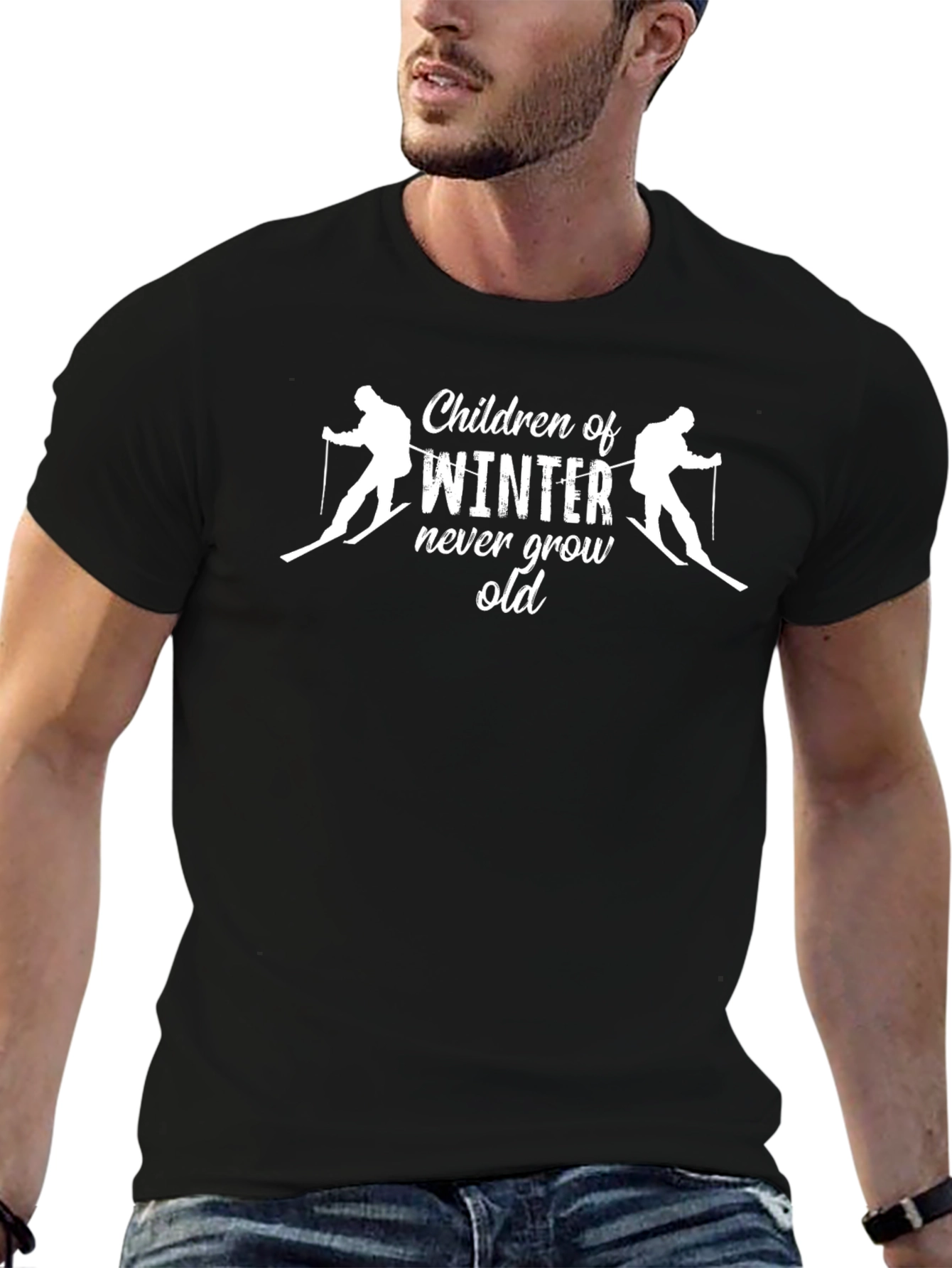 Children of Winter Never Grow Old Black T-Shirt