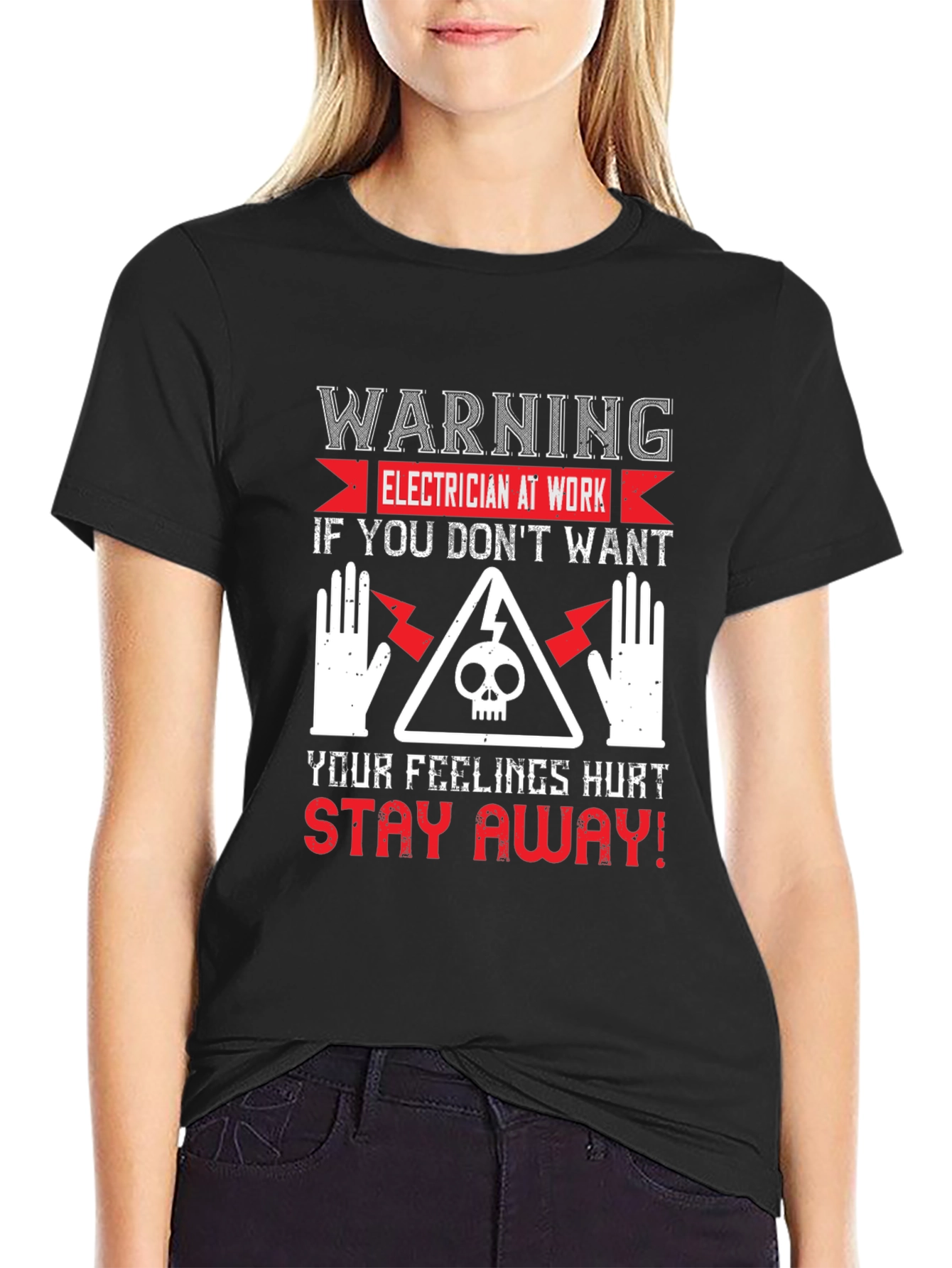Warning Electrician T-Shirt