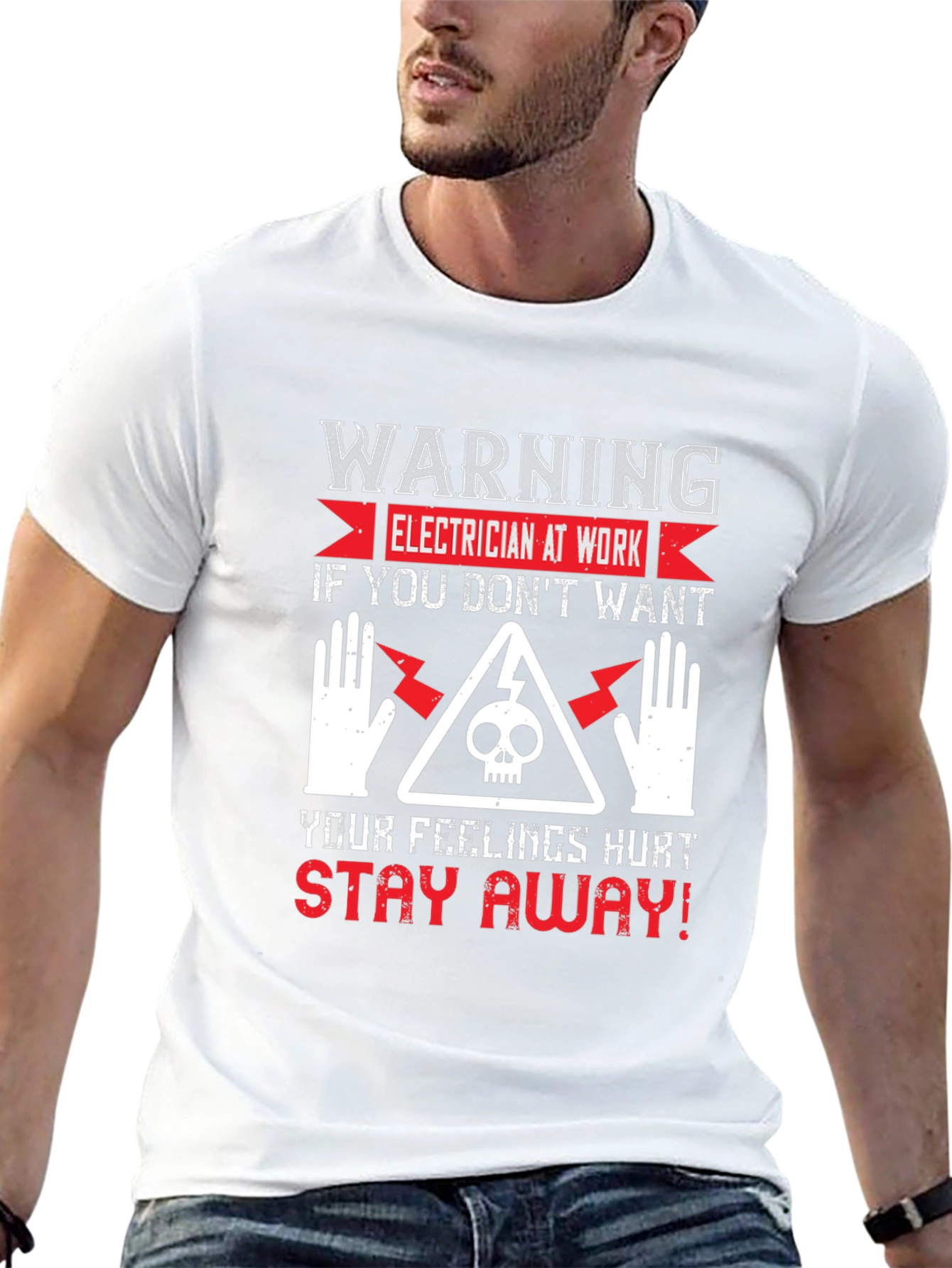 Warning Electrician T-Shirt