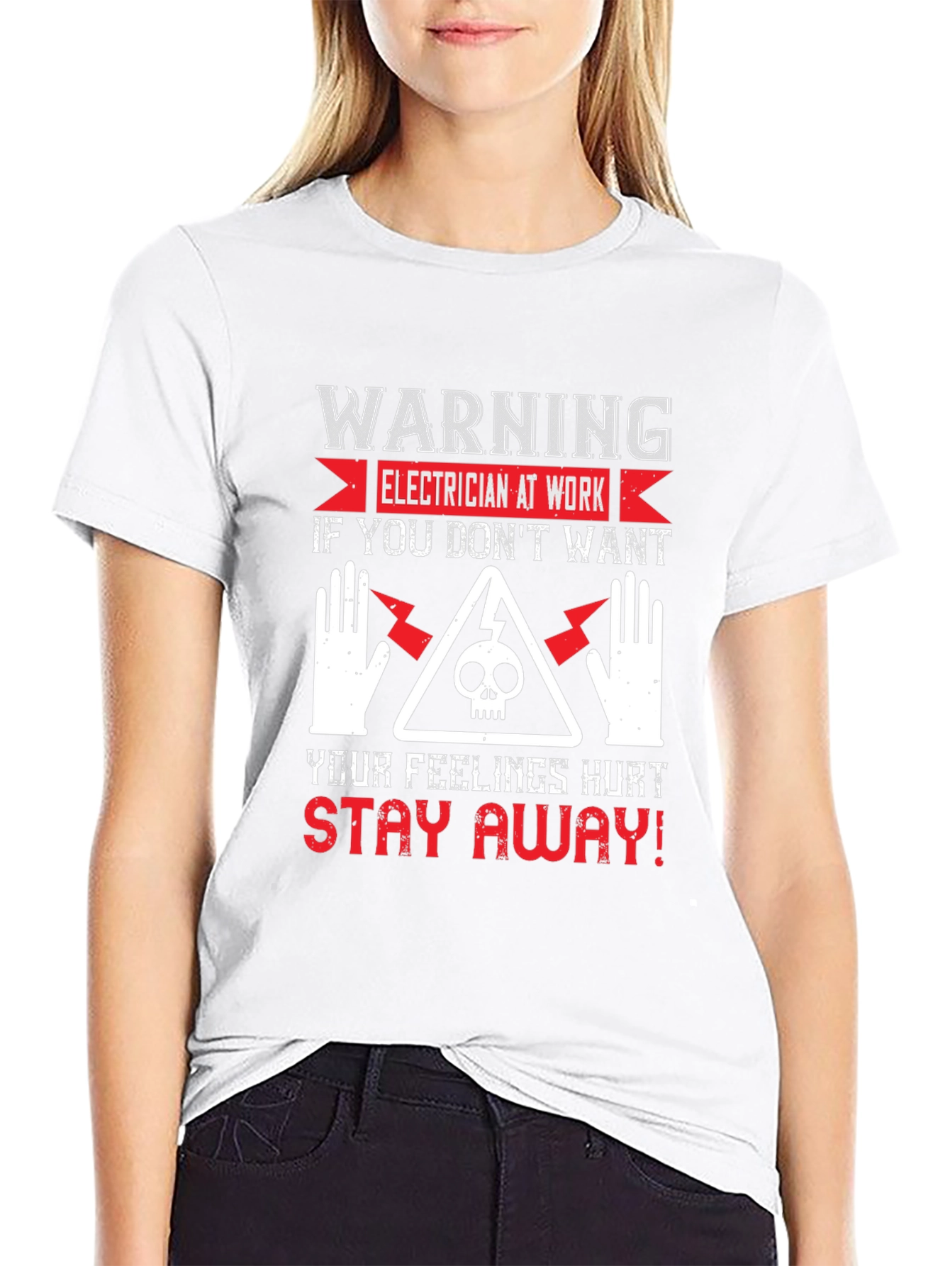 Warning Electrician T-Shirt
