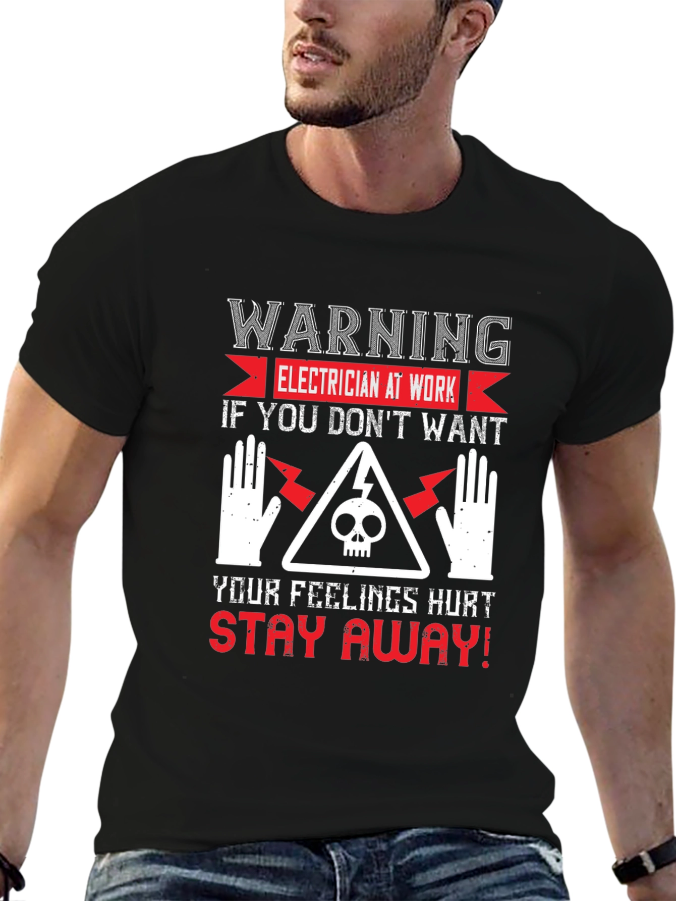 Warning Electrician T-Shirt