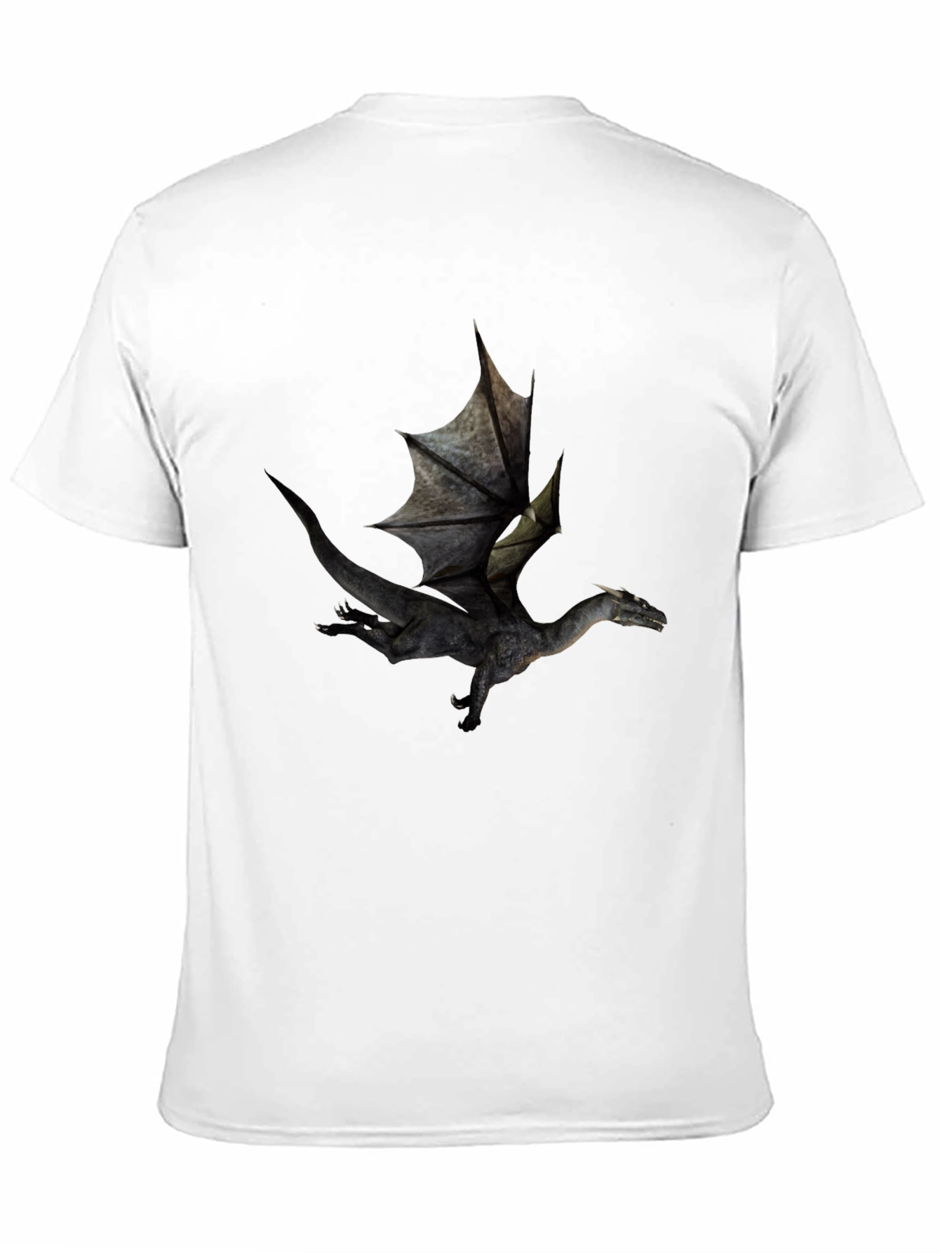 Dragon Graphic Black T-Shirt - Fantasy Style