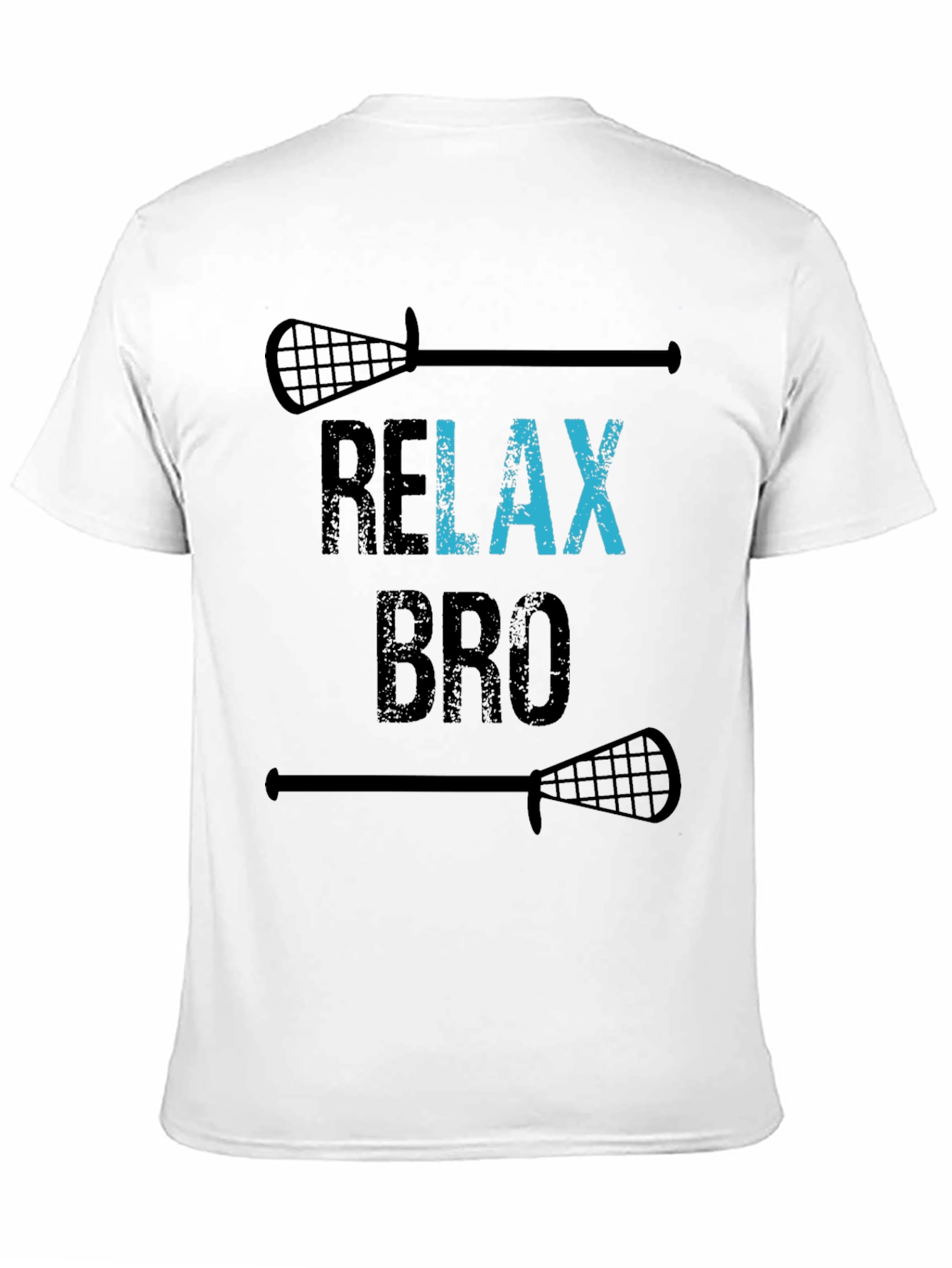 Relax Bro Lacrosse T-Shirt - Funny Graphic Tee