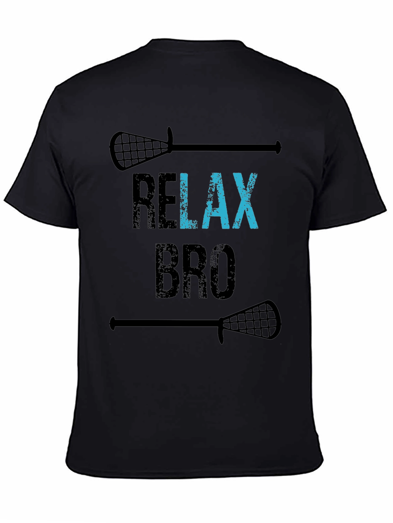 Relax Bro Lacrosse T-Shirt - Funny Graphic Tee