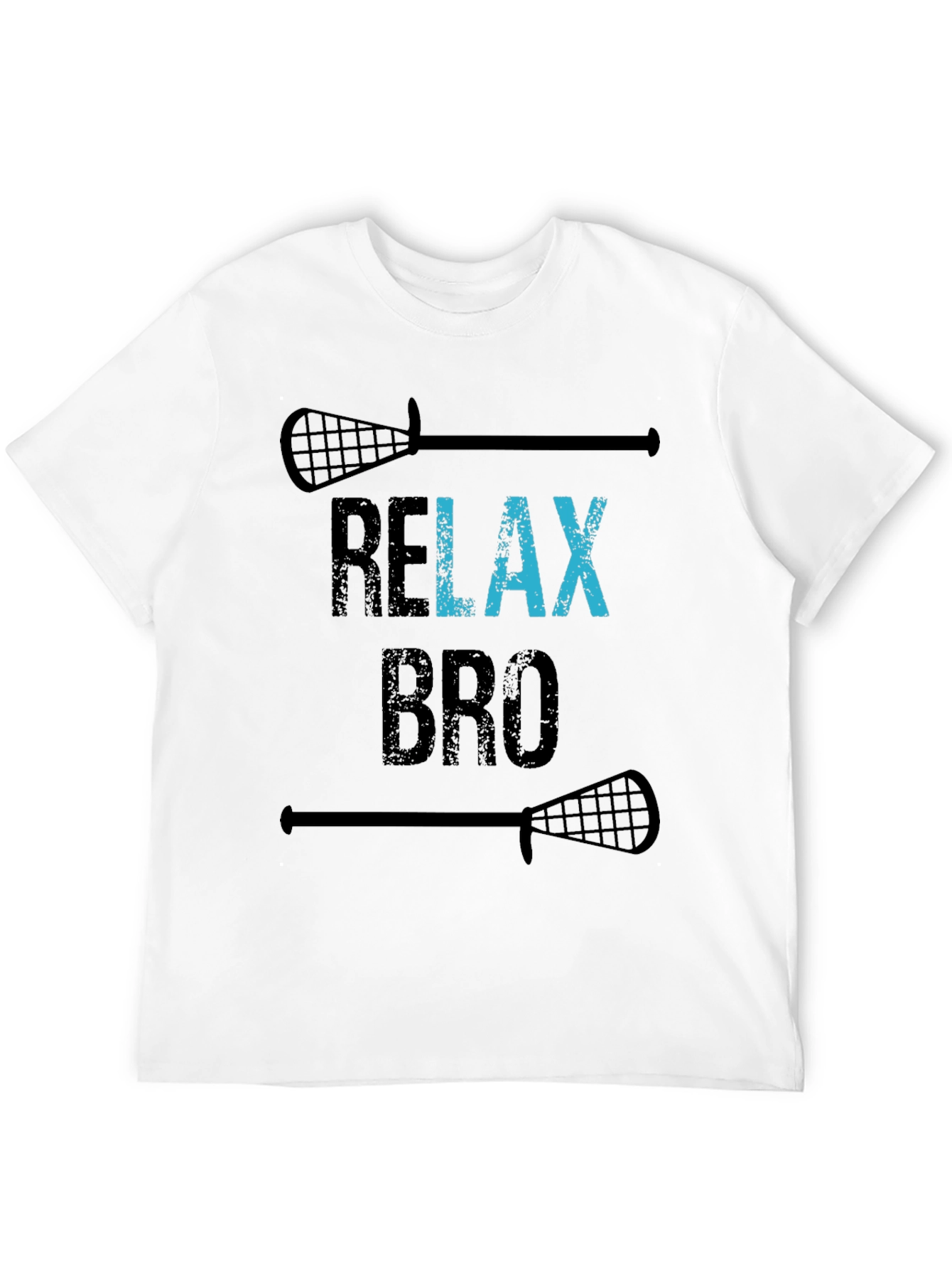 Relax Bro Lacrosse T-Shirt - Funny Graphic Tee