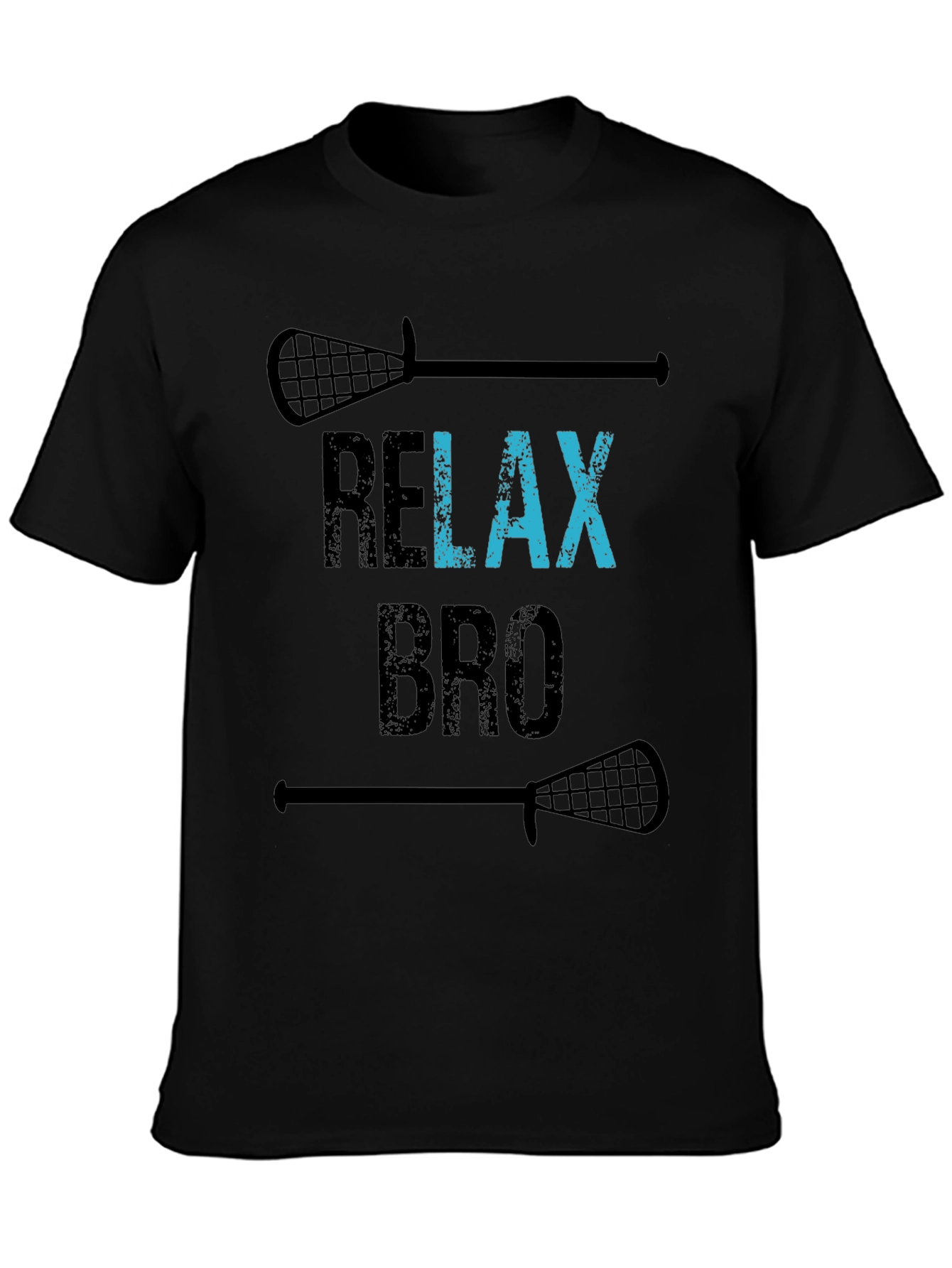 Relax Bro Lacrosse T-Shirt - Funny Graphic Tee