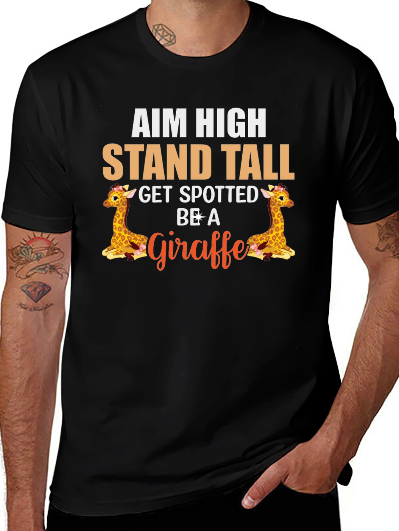 Aim High Giraffe Graphic Tee