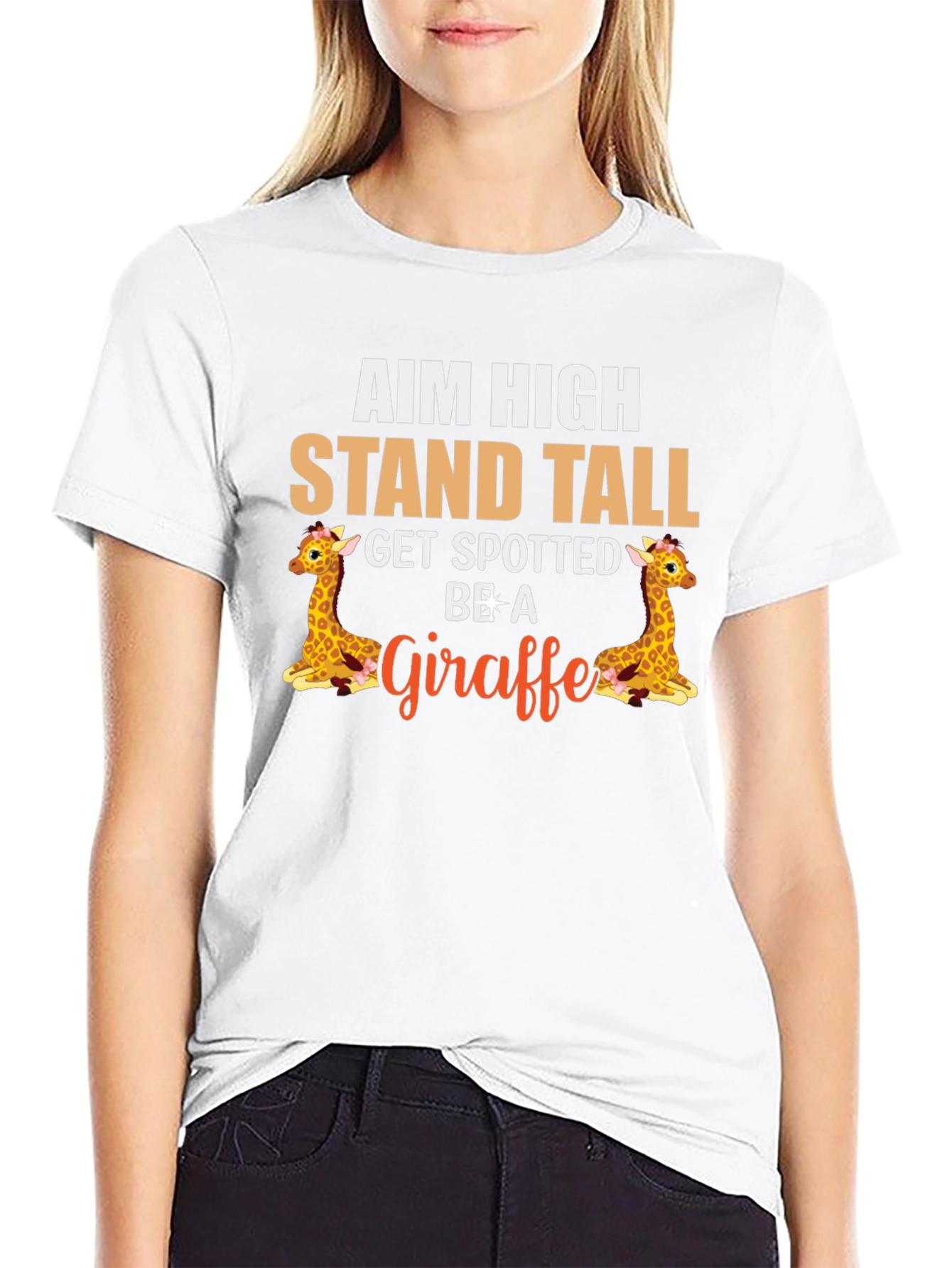 Aim High Giraffe Graphic Tee