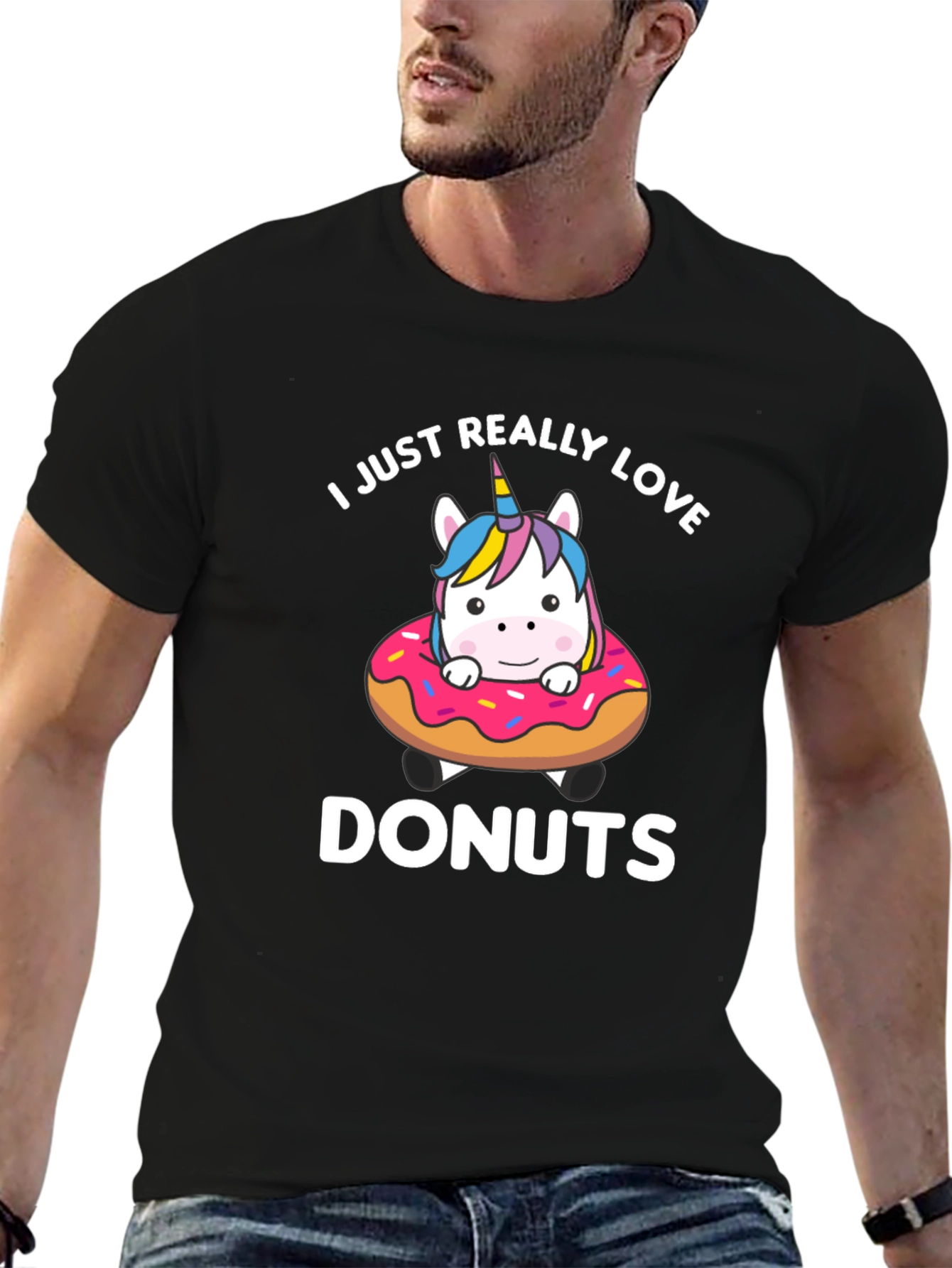 I Love Donuts Unicorn T-Shirt