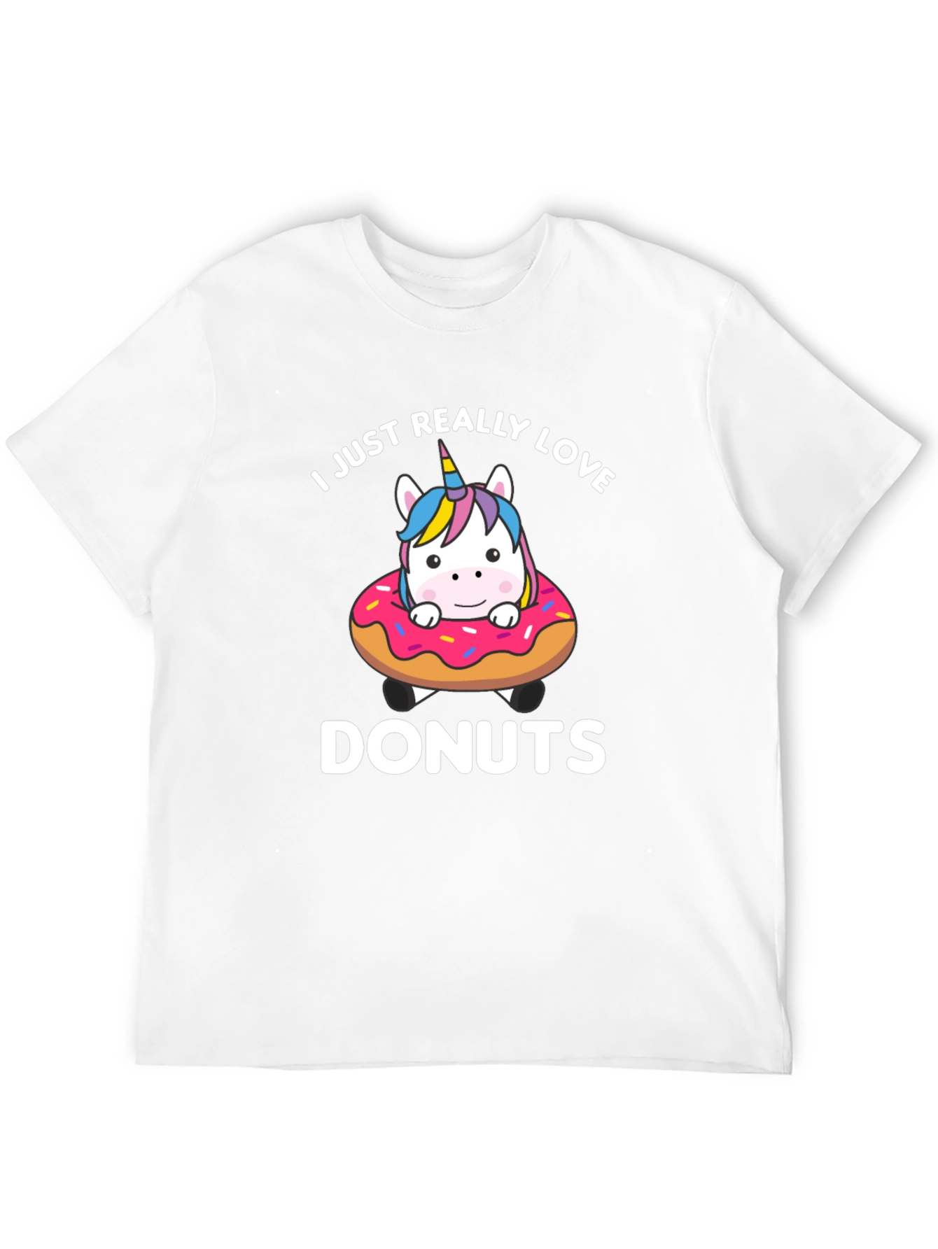 I Love Donuts Unicorn T-Shirt