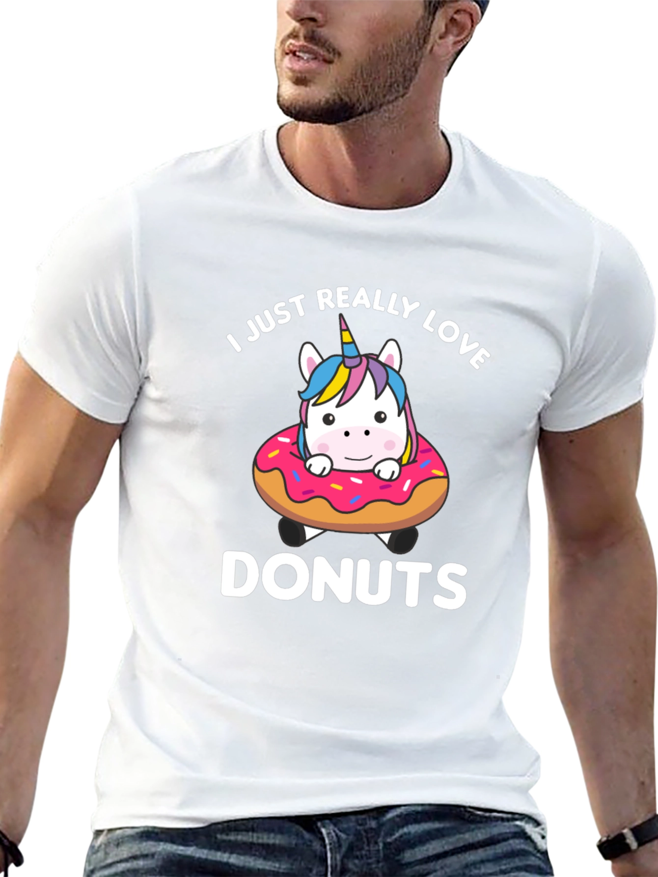 I Love Donuts Unicorn T-Shirt