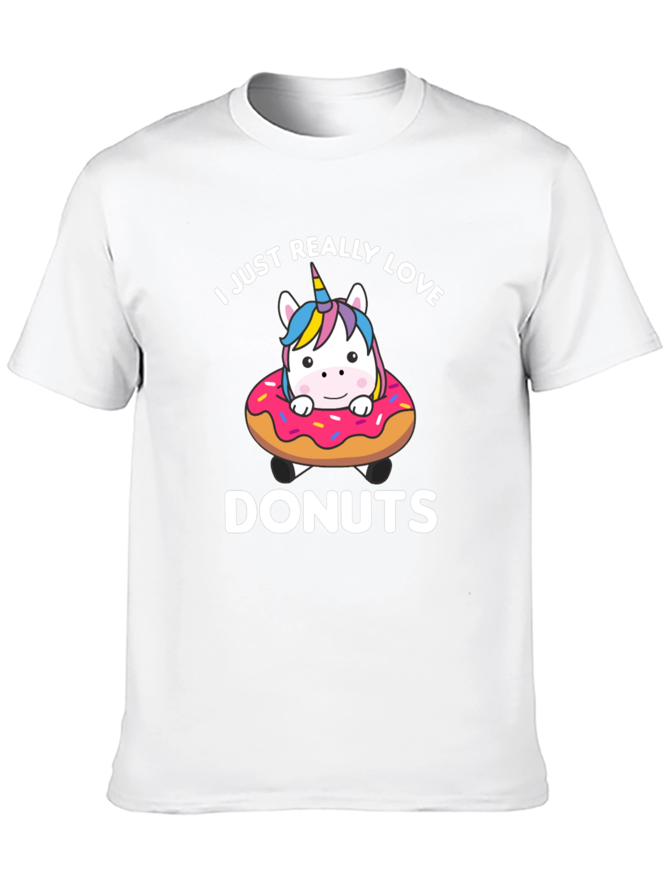 I Love Donuts Unicorn T-Shirt