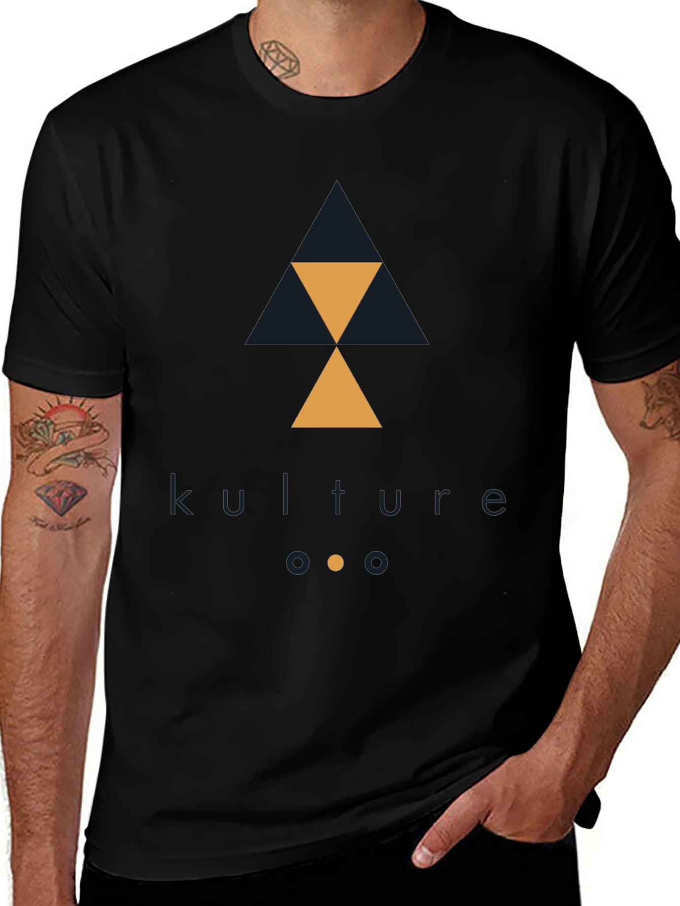 Kulture Geometric Tee - Modern Graphic Design