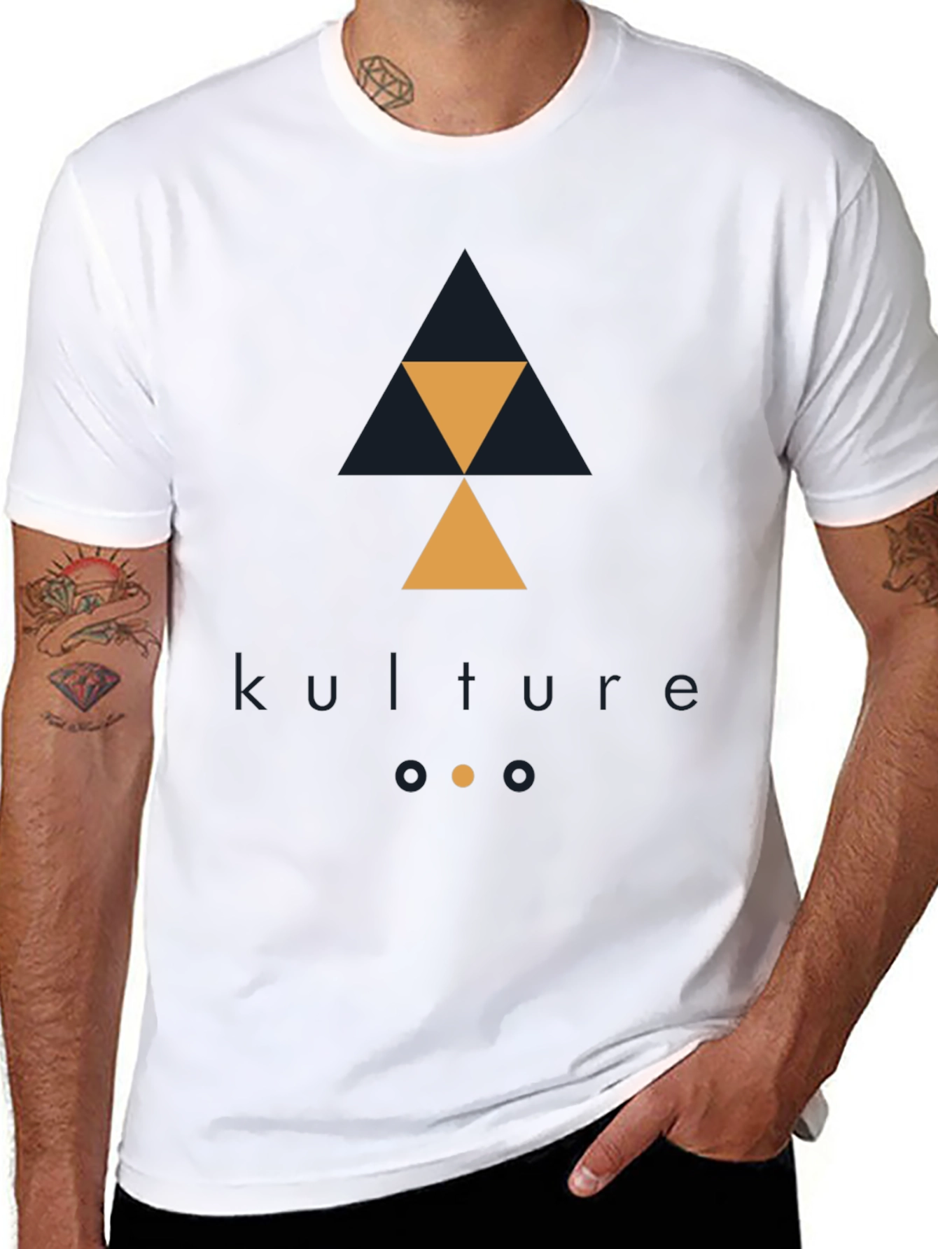 Kulture Geometric Tee - Modern Graphic Design