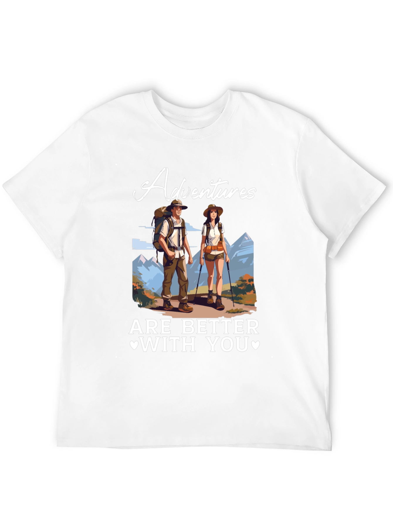 Adventure Time Tee - Couples Hiking T-Shirt
