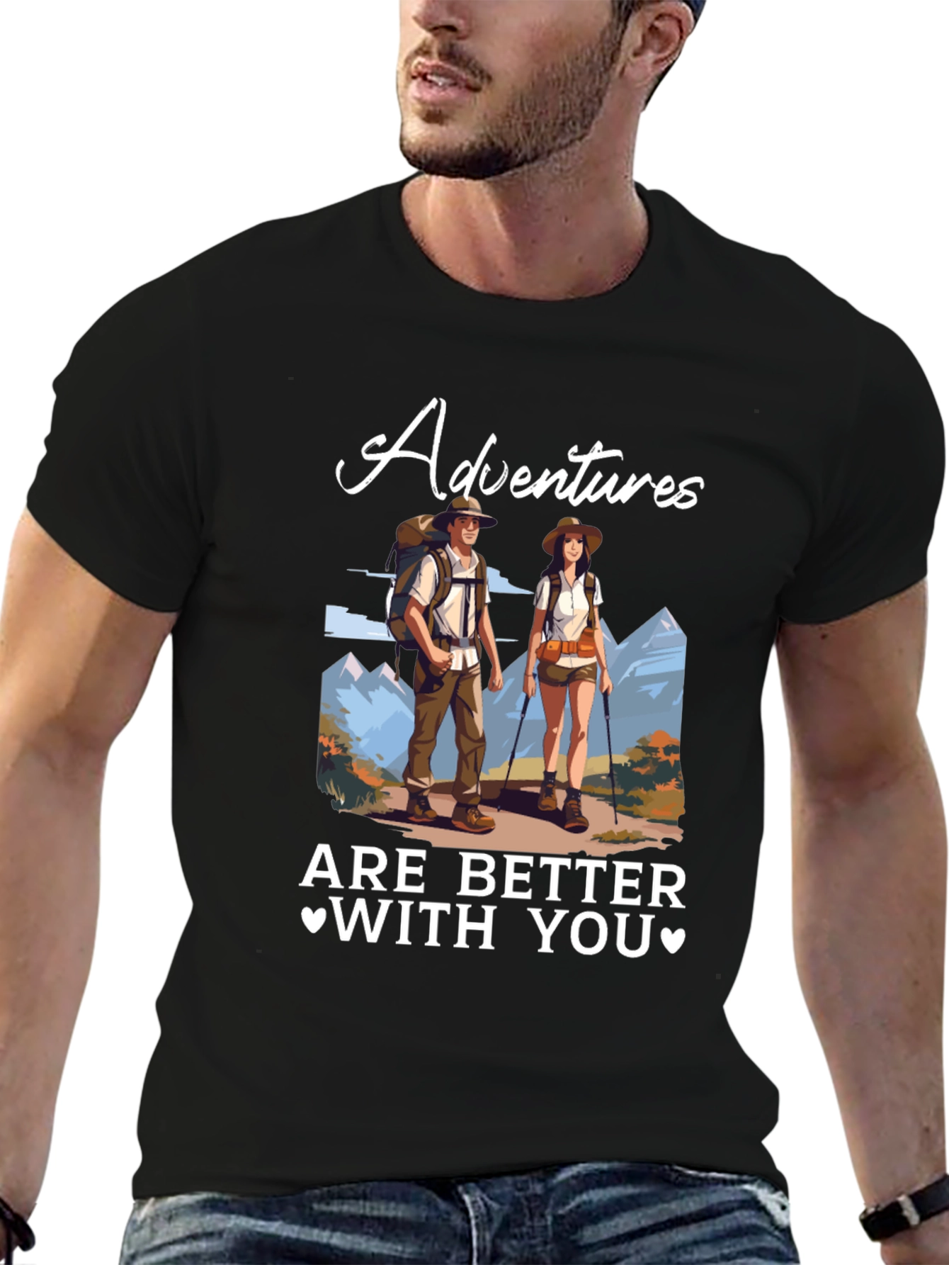 Adventure Time Tee - Couples Hiking T-Shirt