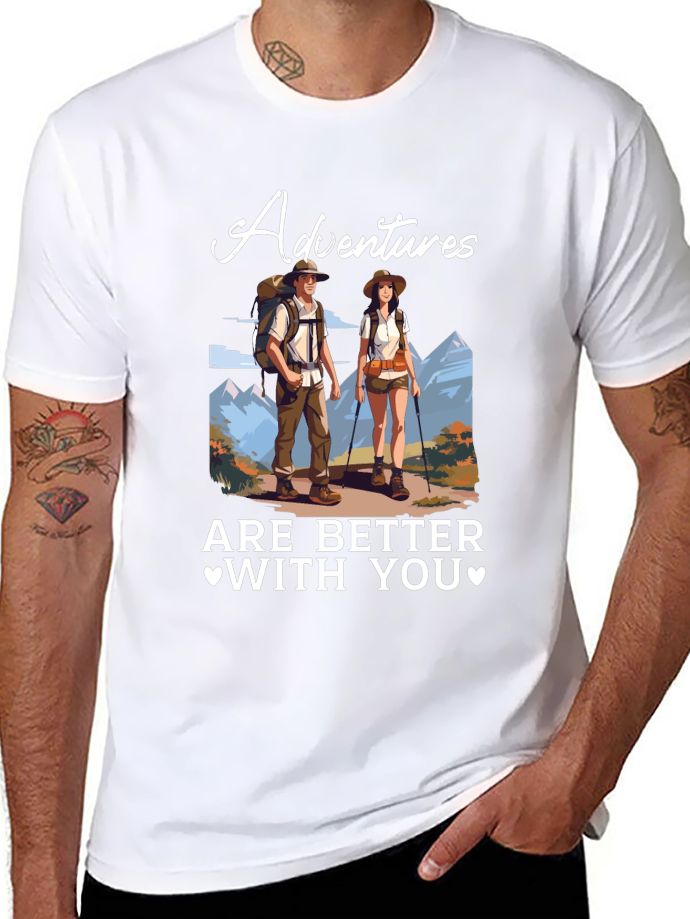 Adventure Time Tee - Couples Hiking T-Shirt