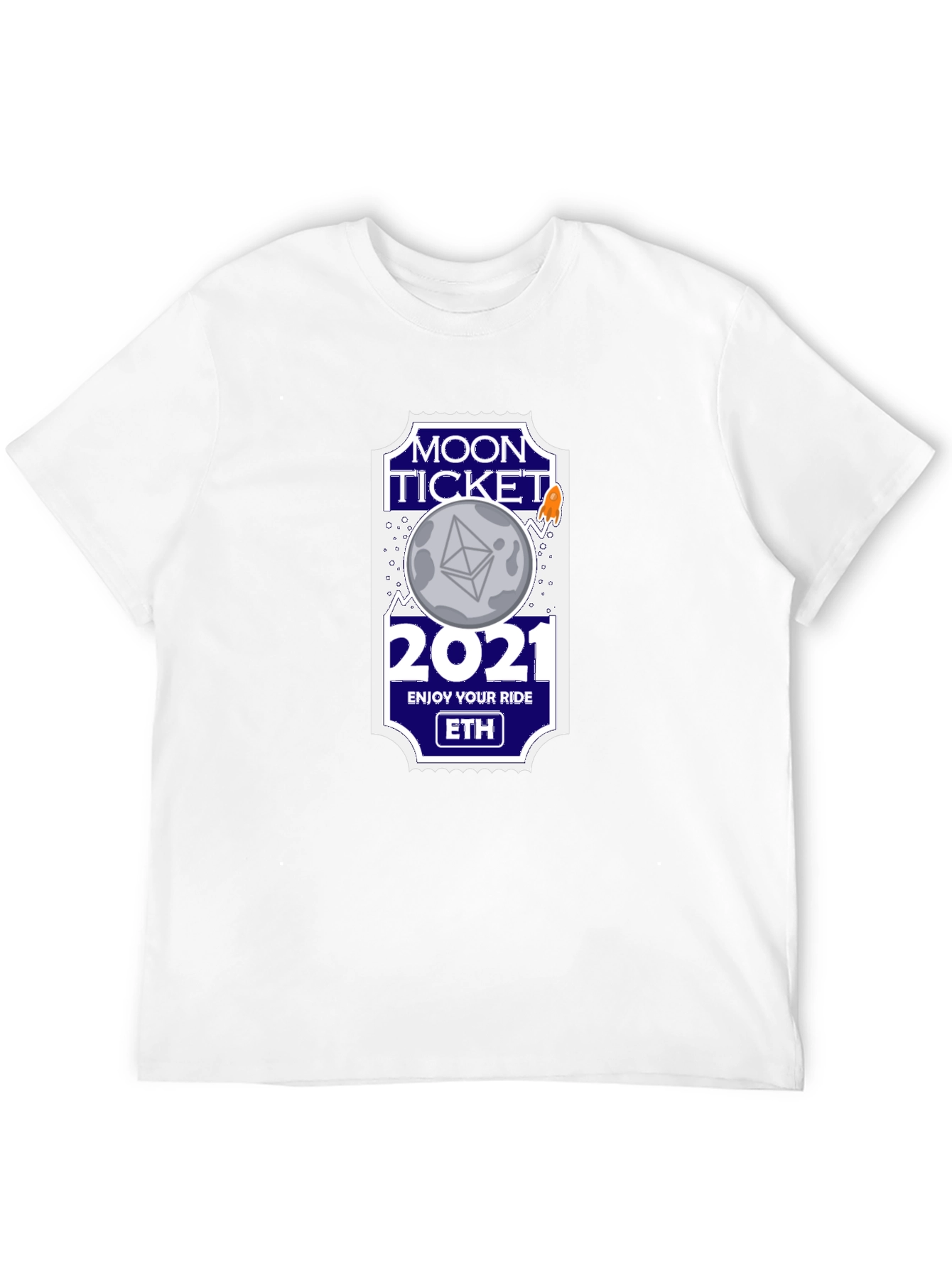 Moon Ticket 2021 ETH Black T-Shirt