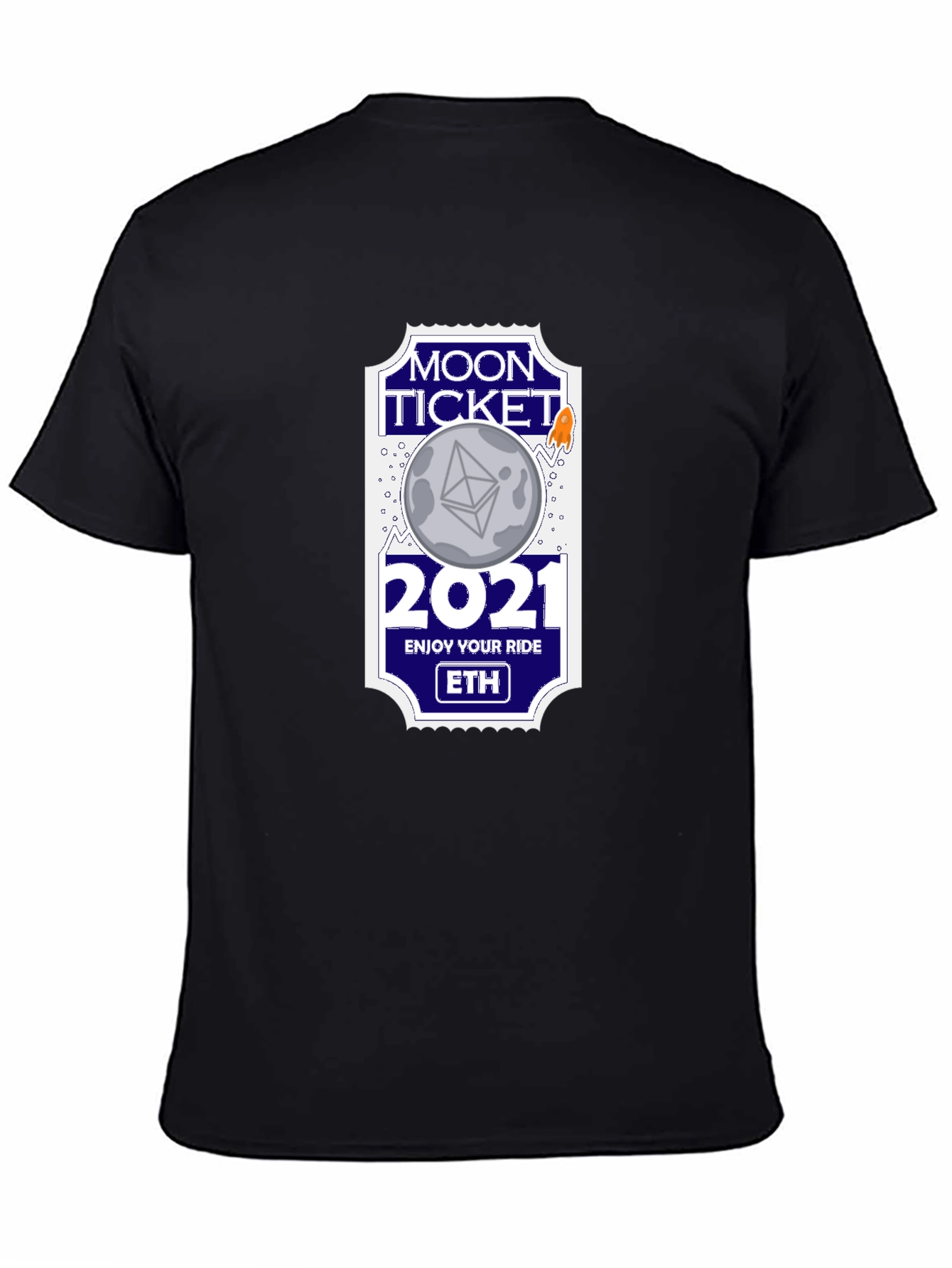 Moon Ticket 2021 ETH Black T-Shirt