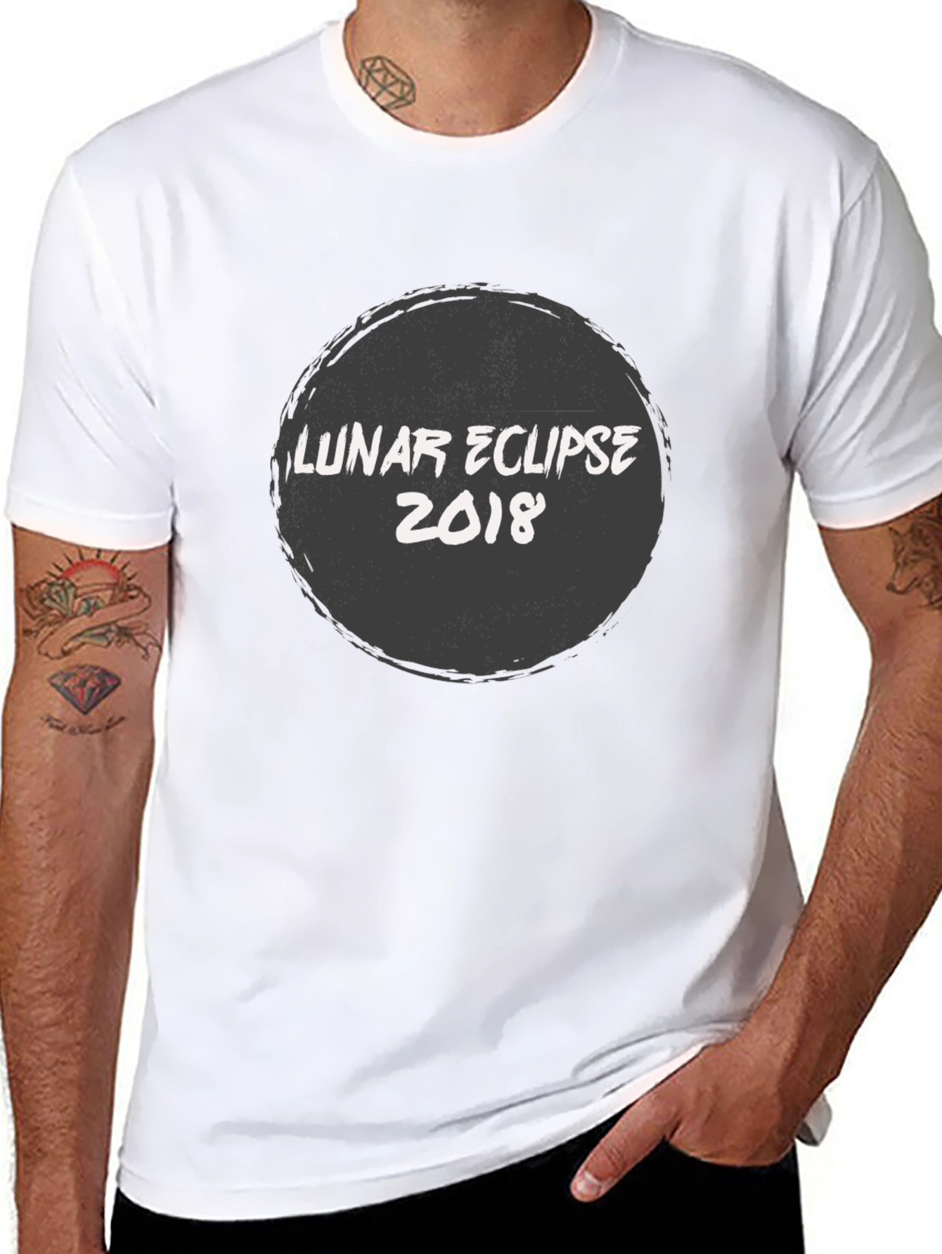 Lunar Eclipse 2018 Black T-Shirt