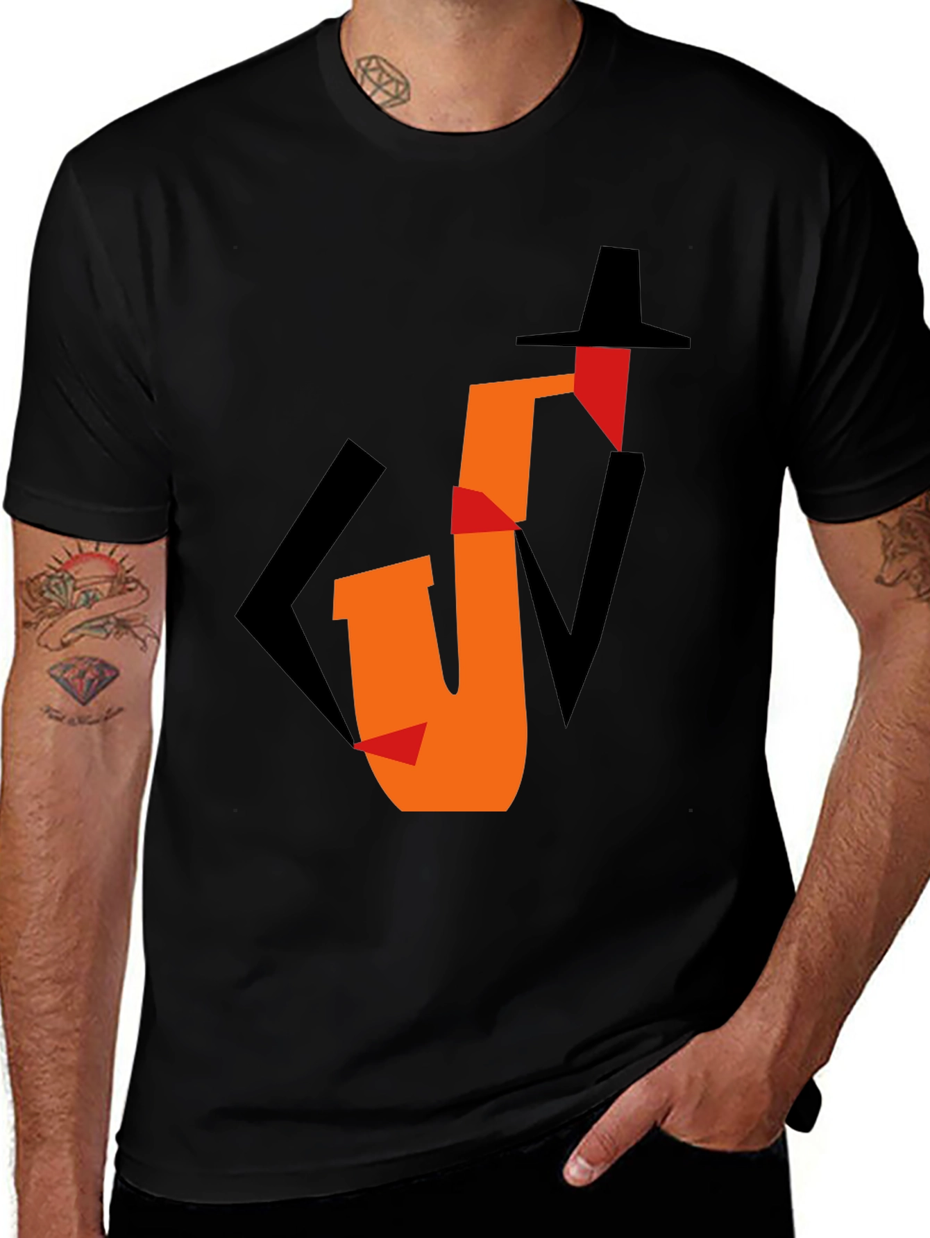 Jazz Saxophone Graphic Tee - Cool Musician T-Shirt