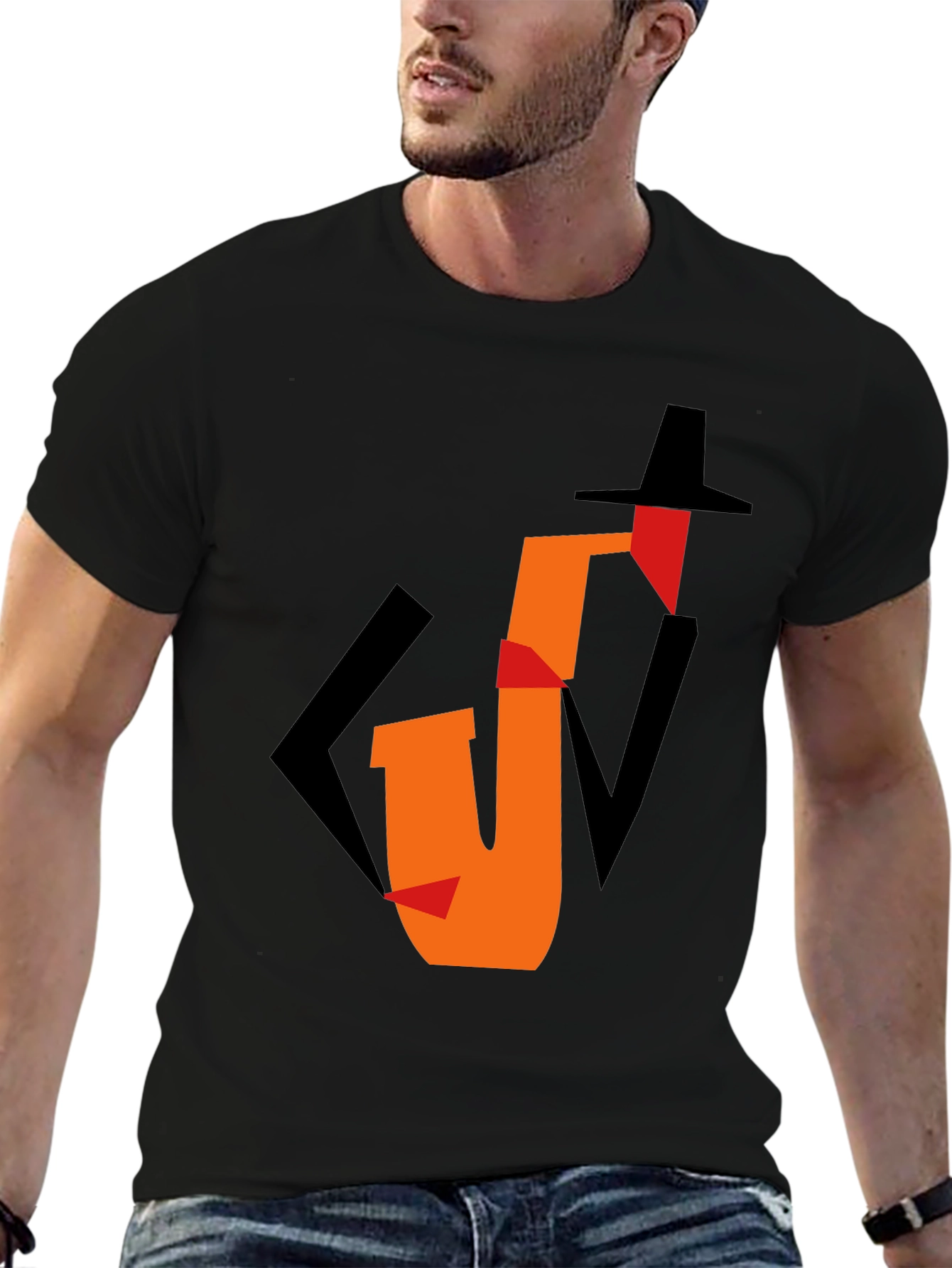 Jazz Saxophone Graphic Tee - Cool Musician T-Shirt