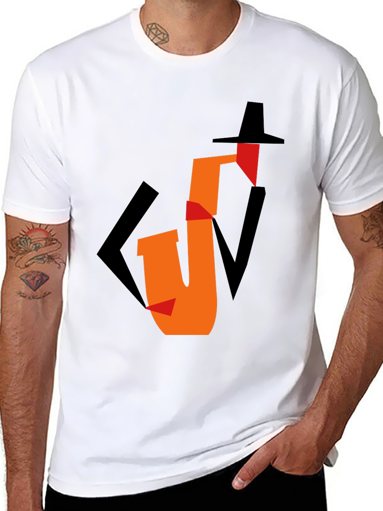 Jazz Saxophone Graphic Tee - Cool Musician T-Shirt