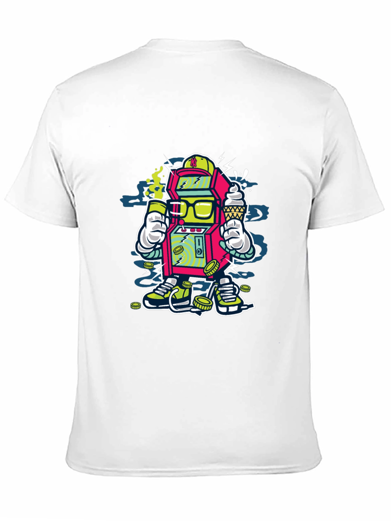 Arcade Game Cartoon T-Shirt - Cool Graphic Tee