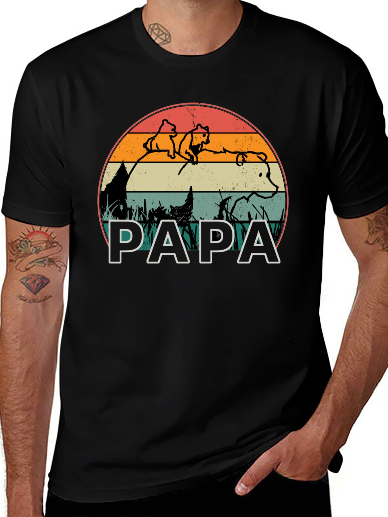 Papa Bear T-Shirt - Family Matching Outfit