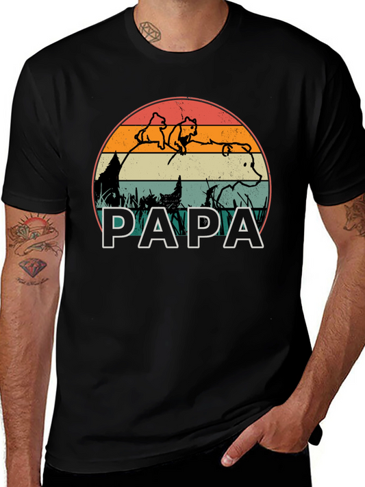 Papa Bear T-Shirt - Family Matching Outfit