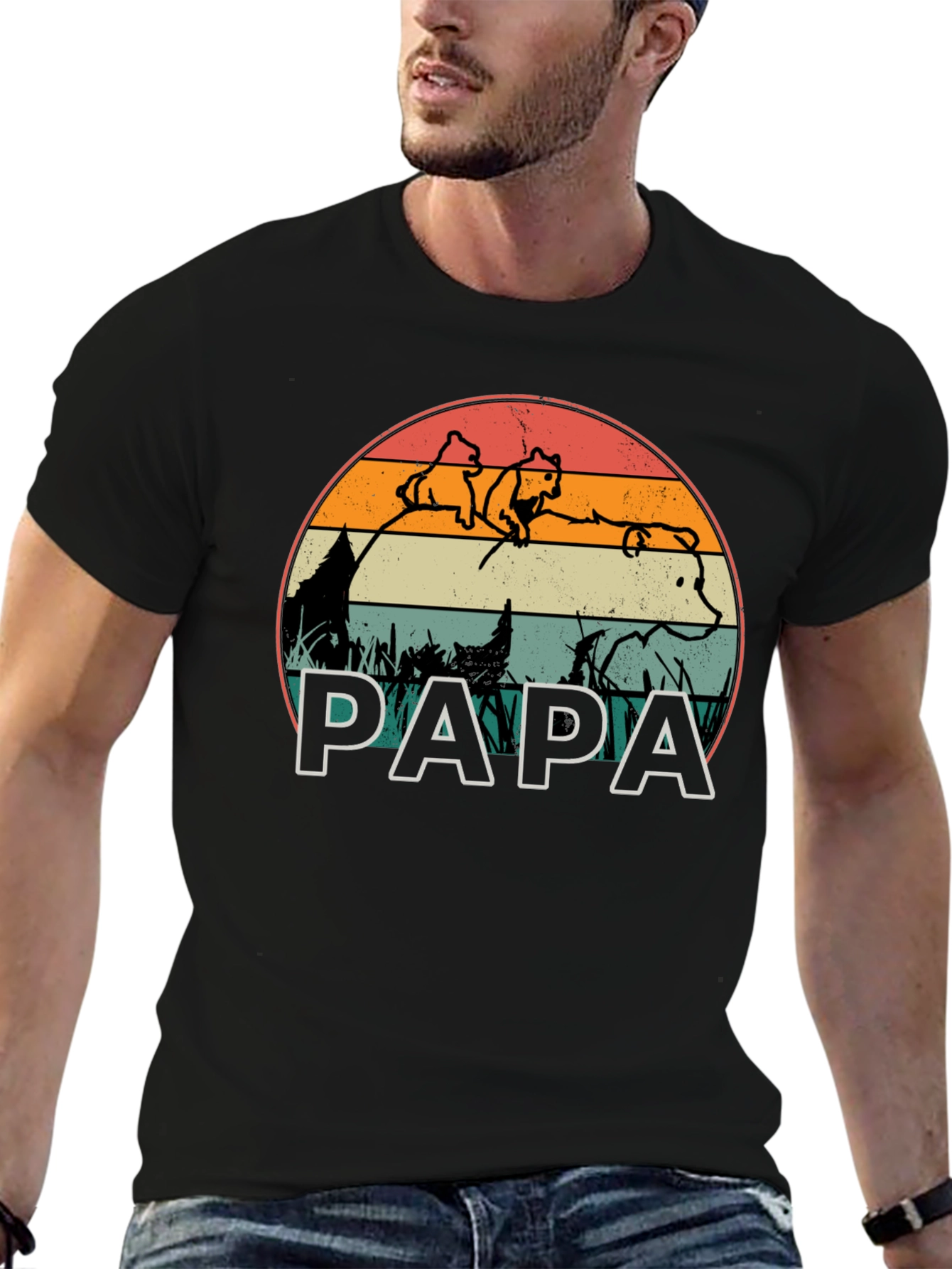 Papa Bear T-Shirt - Family Matching Outfit