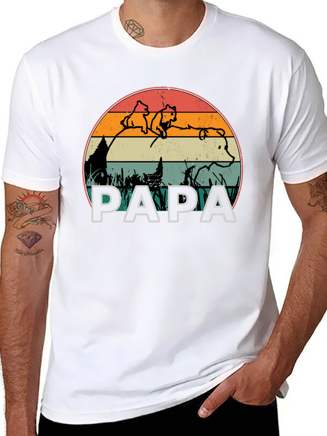 Papa Bear T-Shirt - Family Matching Outfit
