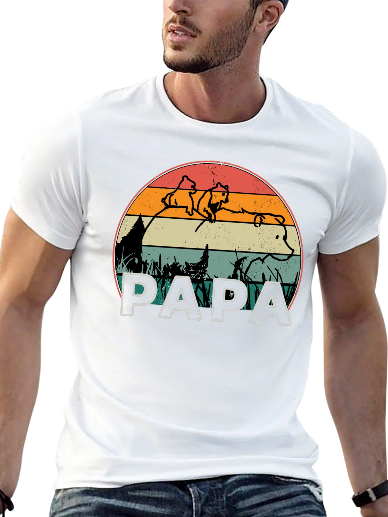 Papa Bear T-Shirt - Family Matching Outfit
