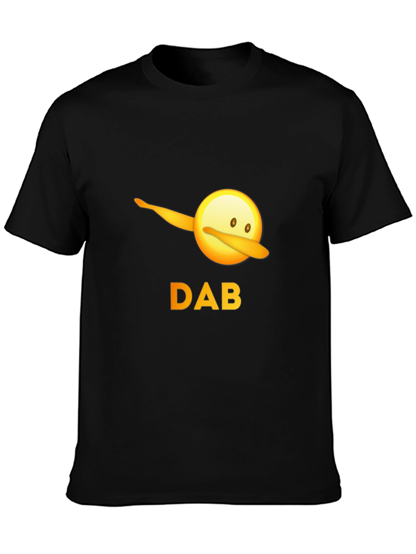 Dabbing Emoji Graphic Tee - Mens Black T-Shirt