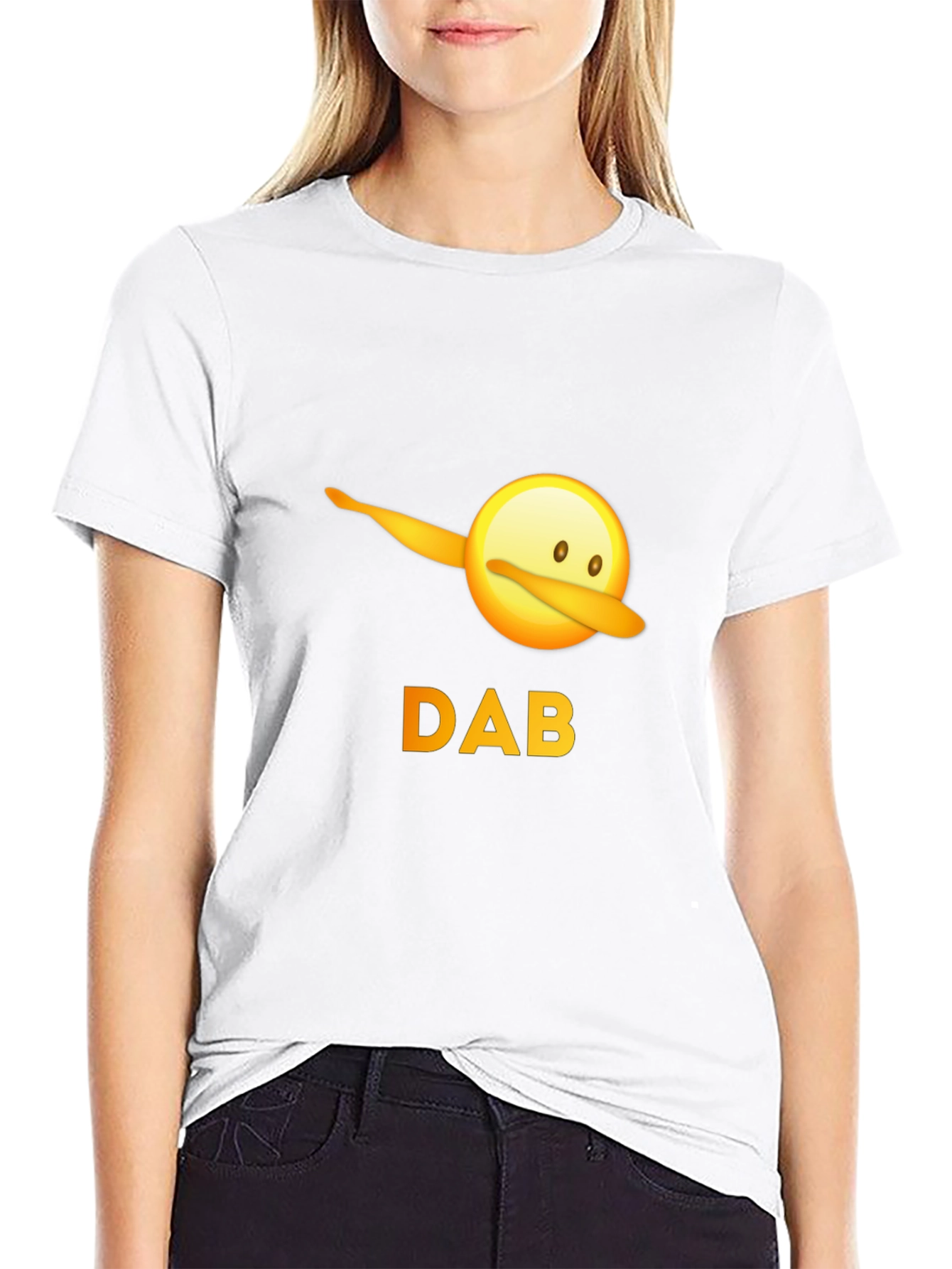 Dabbing Emoji Graphic Tee - Mens Black T-Shirt