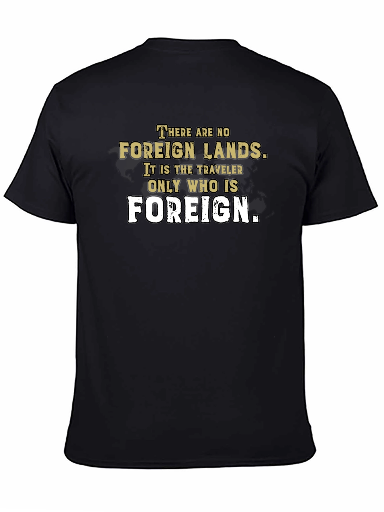 Foreign Lands Traveler T-Shirt - Unisex Black Tee