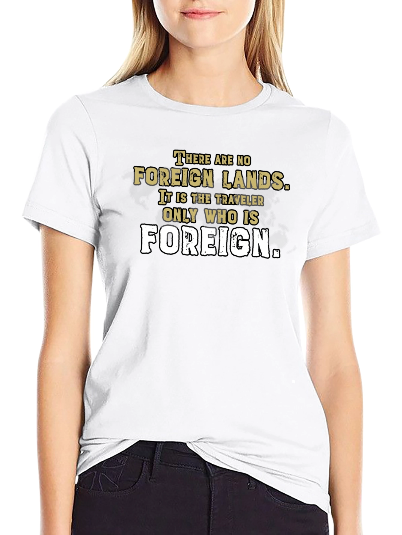 Foreign Lands Traveler T-Shirt - Unisex Black Tee