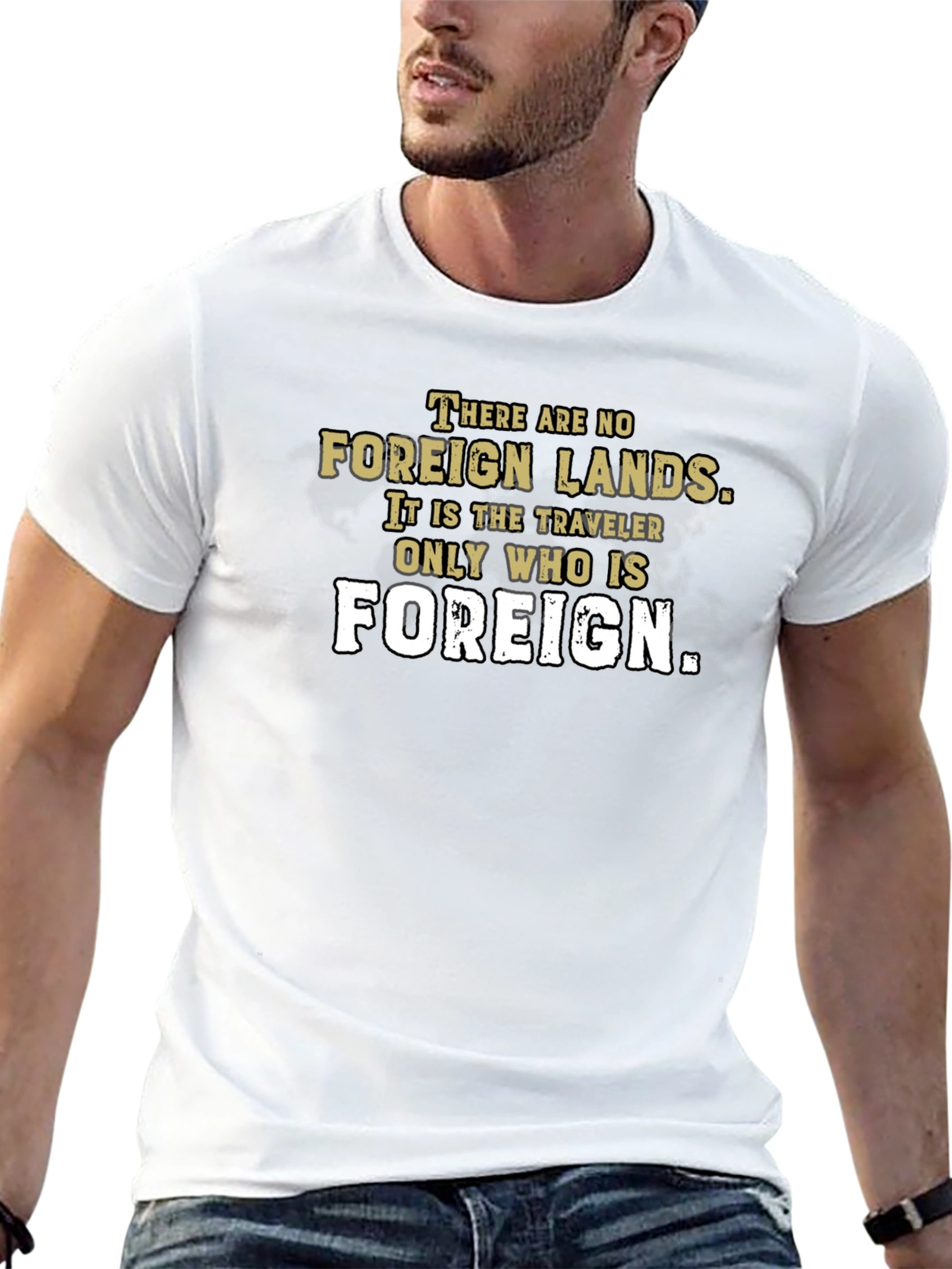 Foreign Lands Traveler T-Shirt - Unisex Black Tee