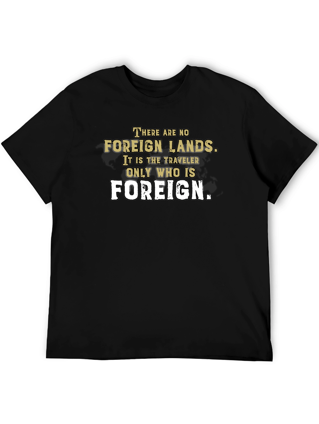 Foreign Lands Traveler T-Shirt - Unisex Black Tee