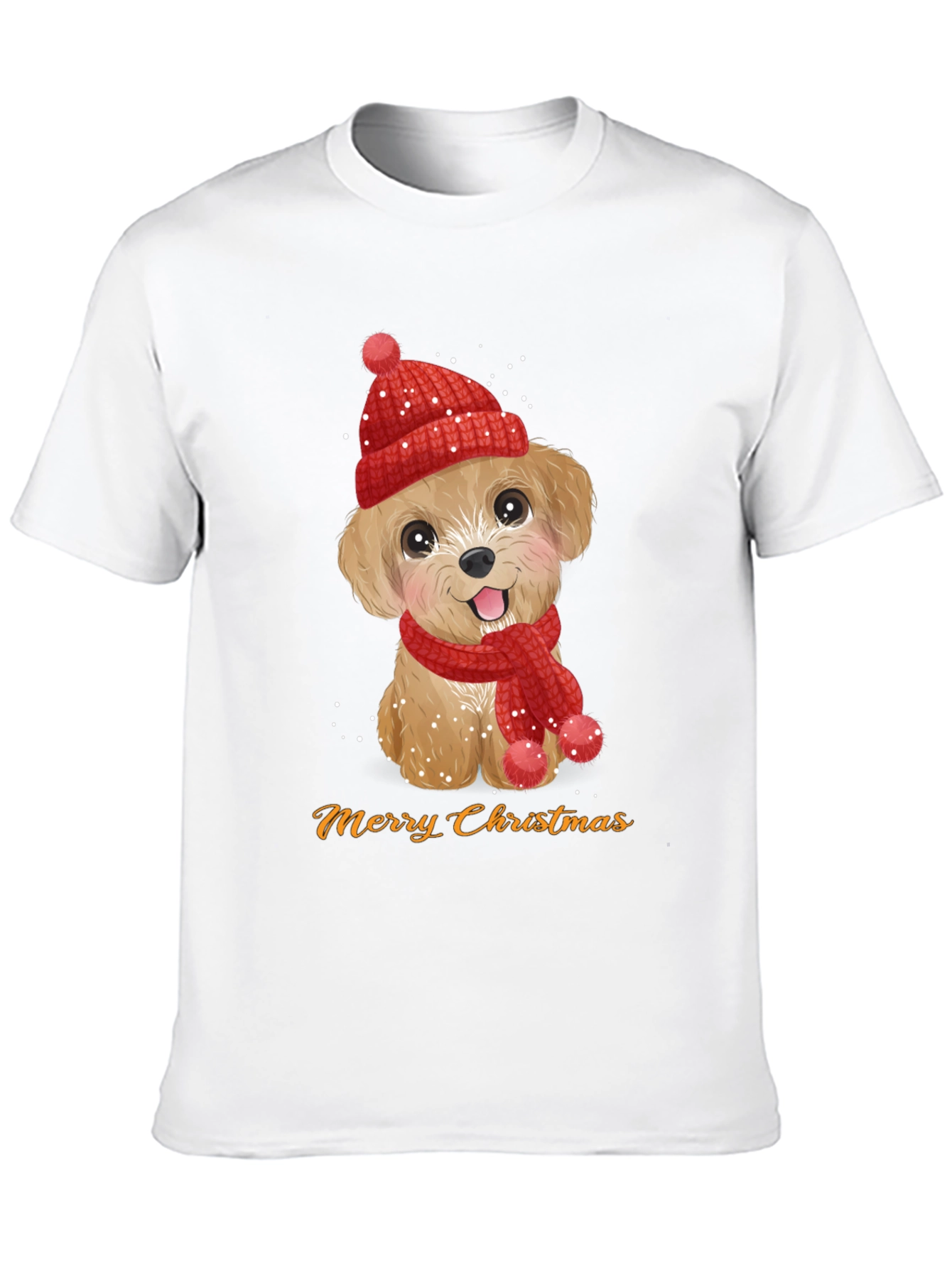 Festive Puppy Christmas T-Shirt