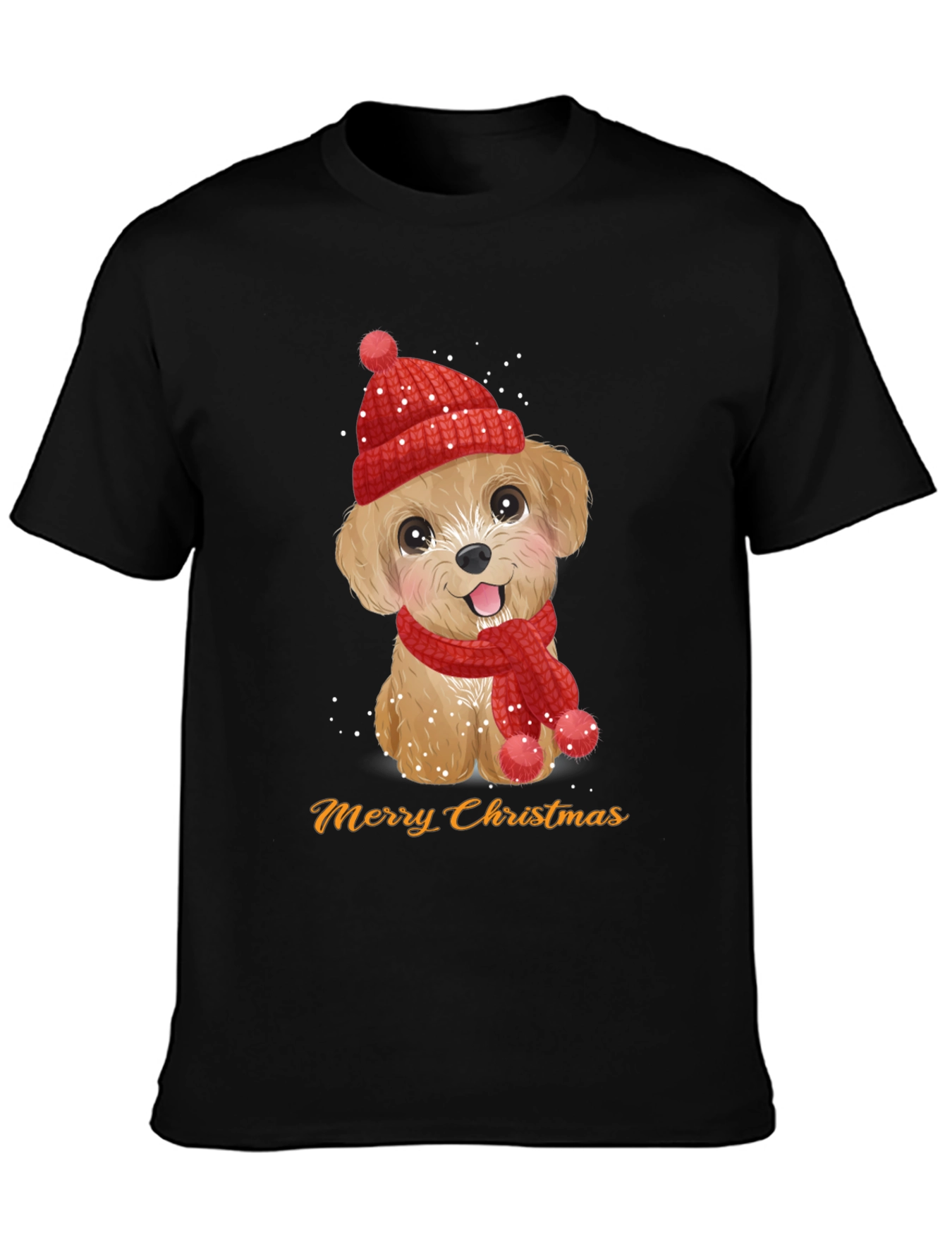 Festive Puppy Christmas T-Shirt
