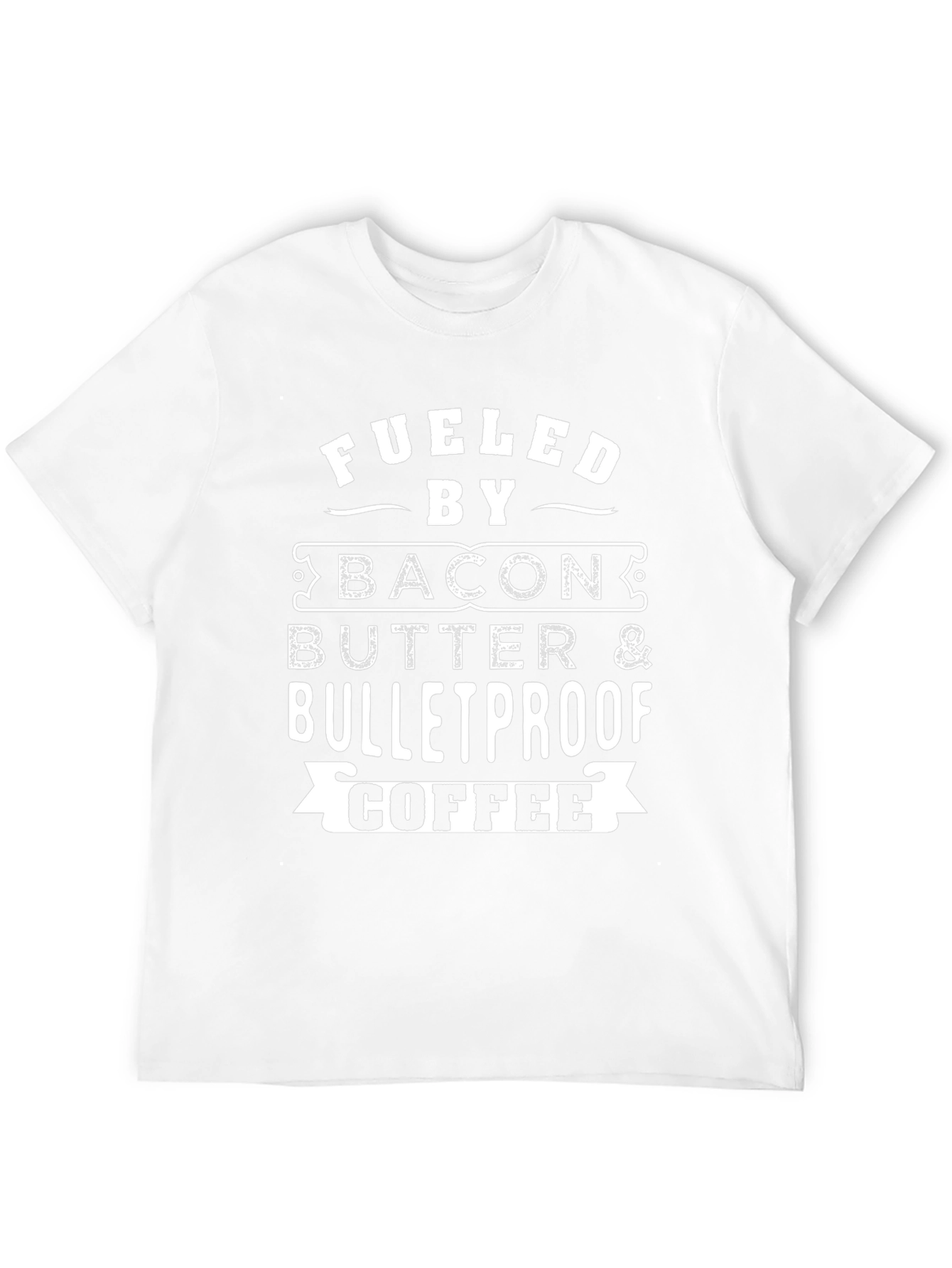Fueled By Bacon Butter & Bulletproof Coffee Graphic T-Shirt