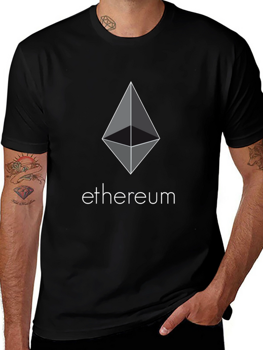 Ethereum Logo Black T-Shirt - Crypto Fashion