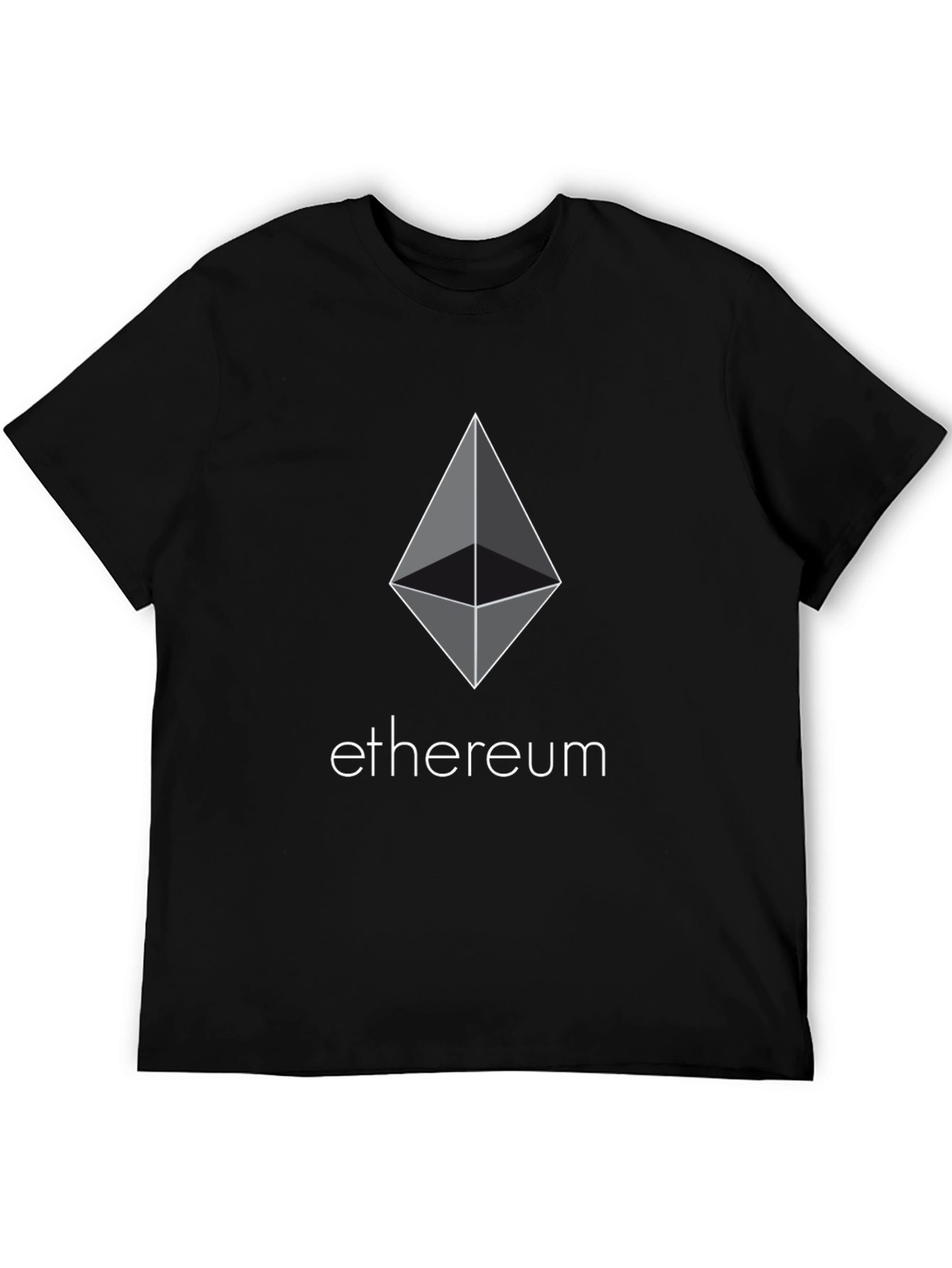 Ethereum Logo Black T-Shirt - Crypto Fashion