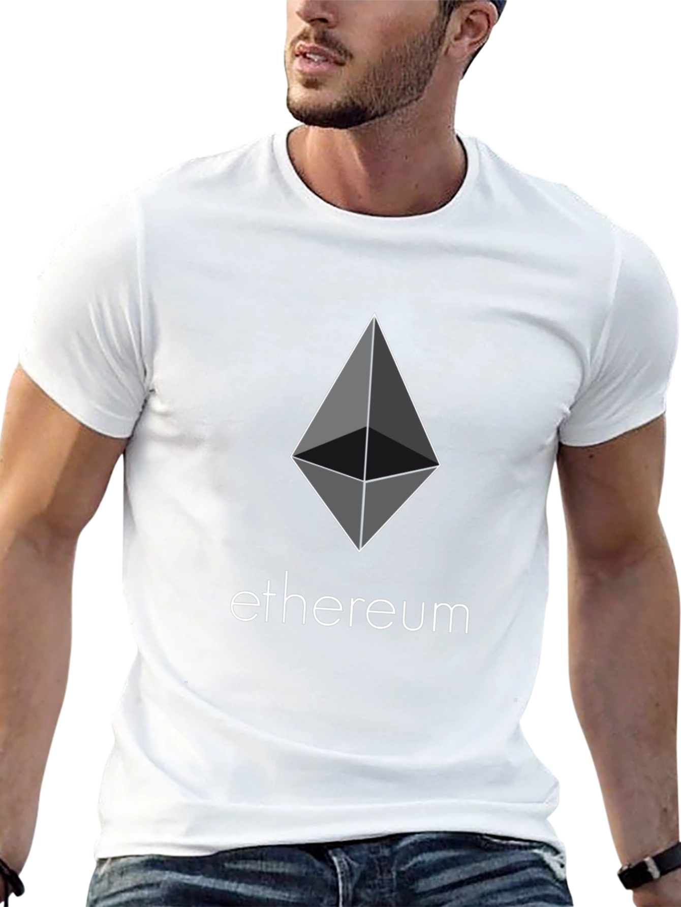 Ethereum Logo Black T-Shirt - Crypto Fashion